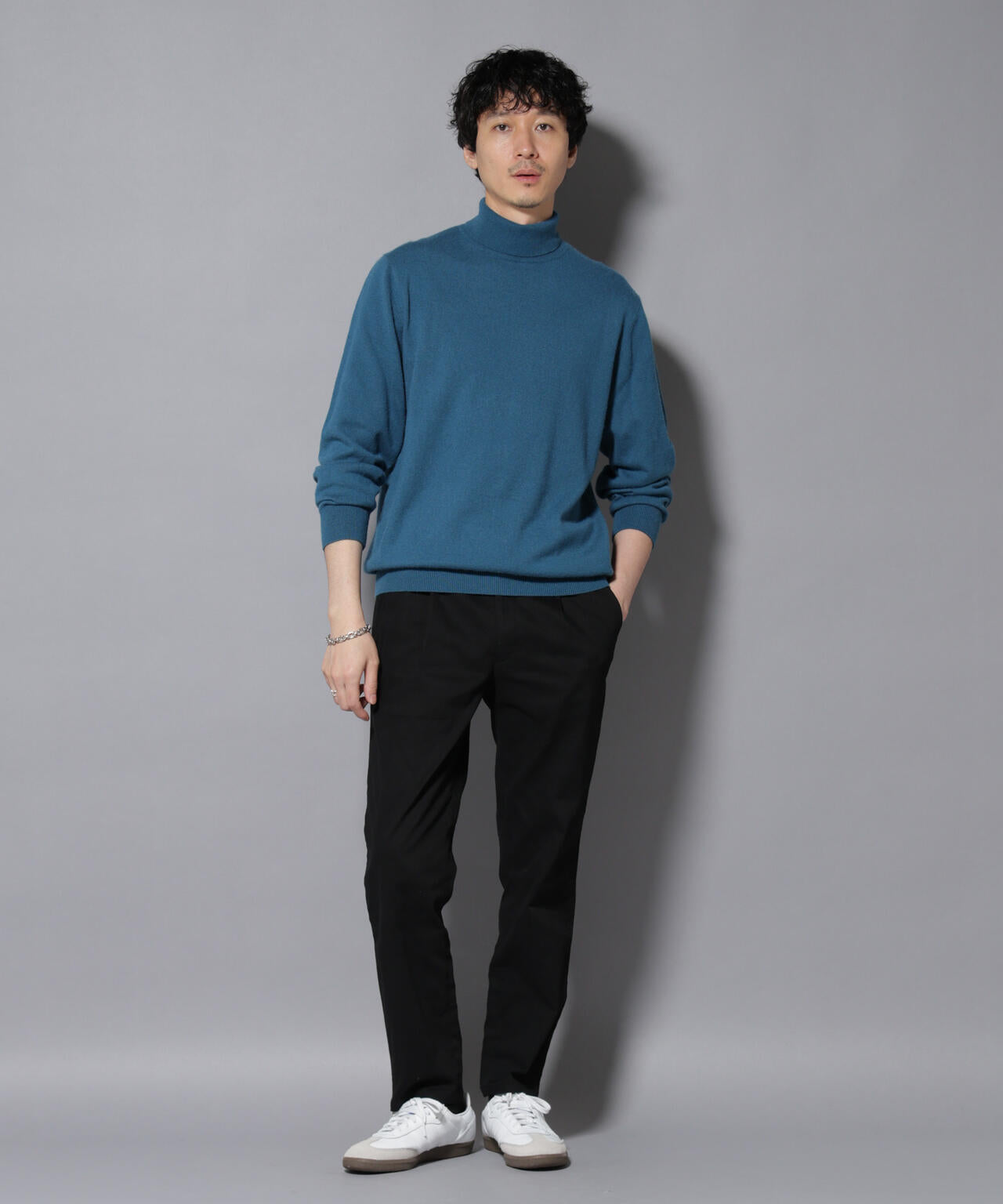 カシミヤミックスタートルネックニット 6726122213