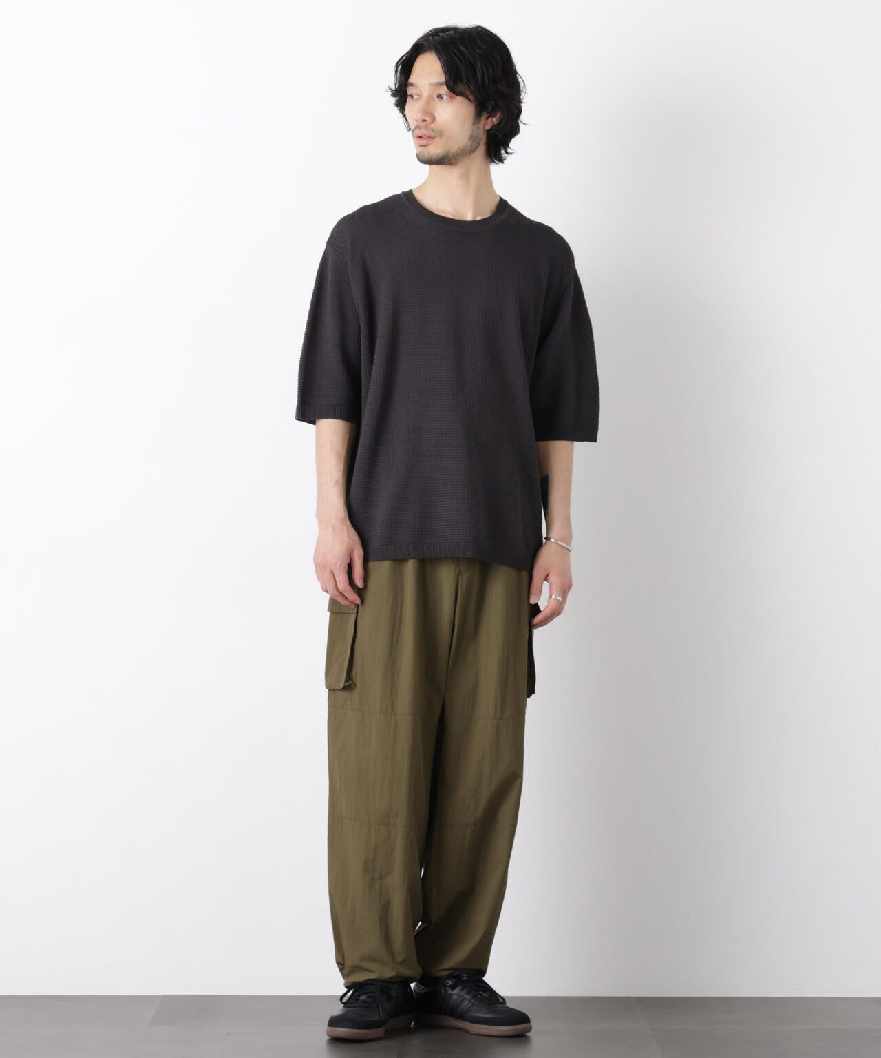 エアリードレープ ニットTシャツ 半袖 6726122215