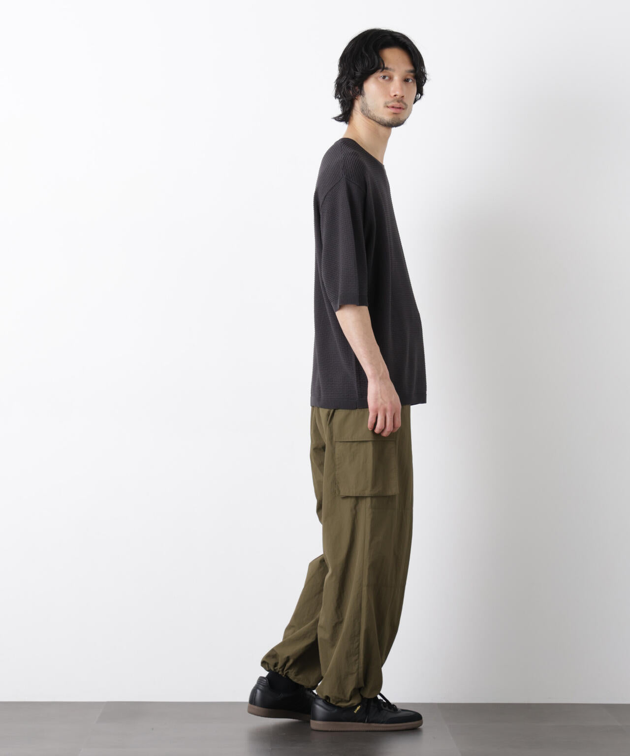 エアリードレープ ニットTシャツ 半袖 6726122215