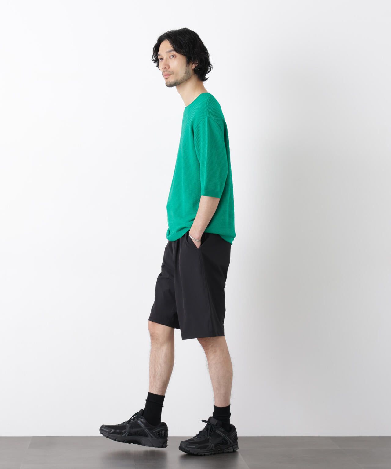 エアリードレープ ニットTシャツ 半袖 6726122215