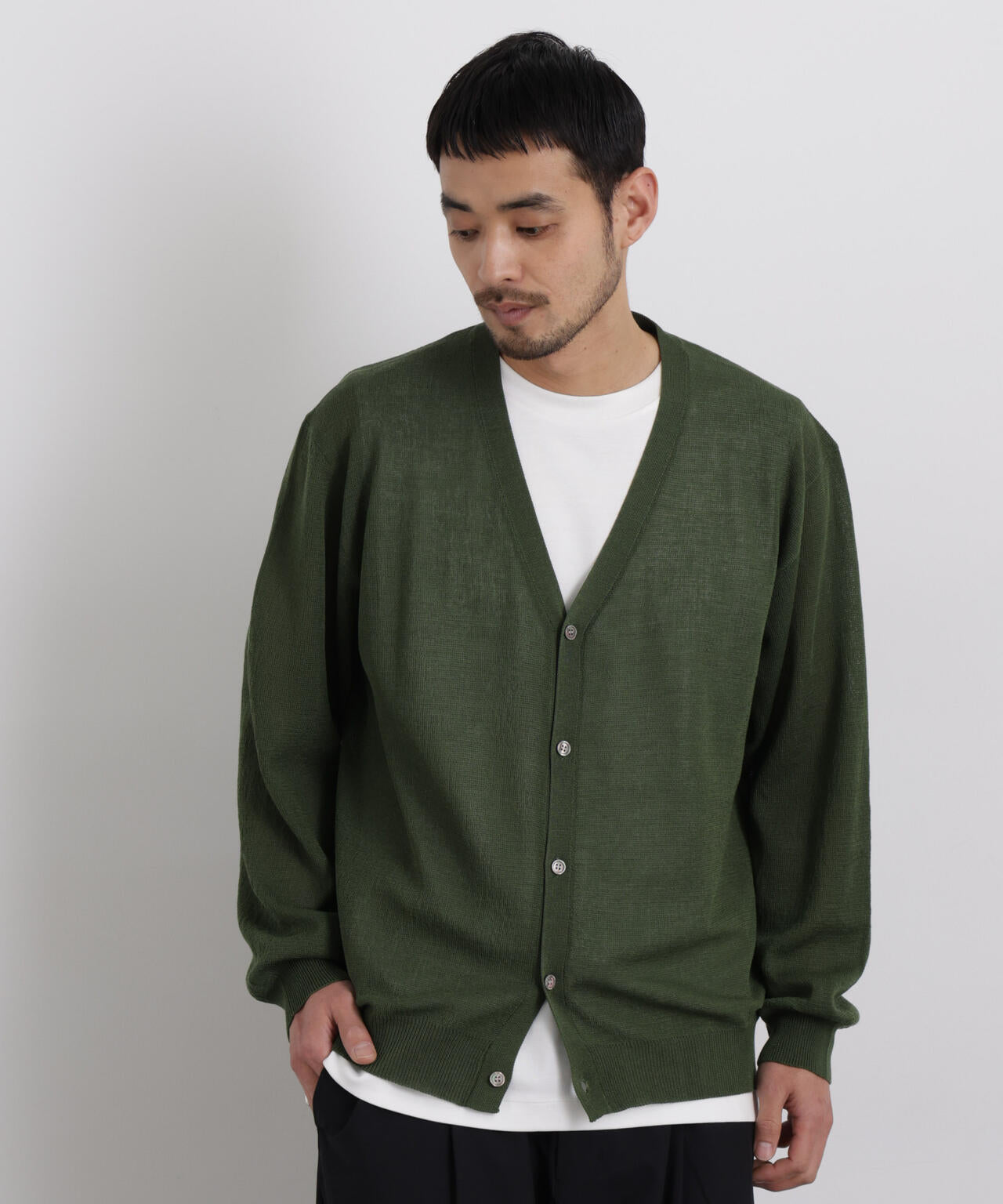 ローゲージカーディガン 60%OFF【CAMBIO(カンビオ)】メランジダメージカーディガン | CAMBIO
