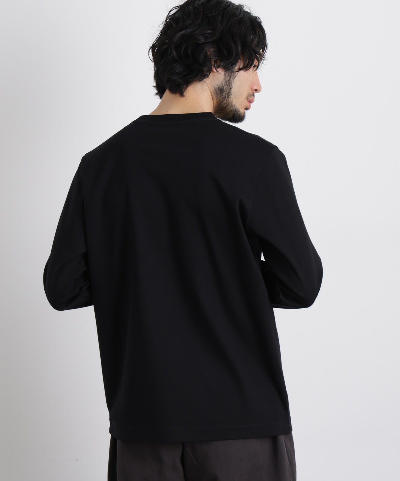 アンチスメルクルーネックTシャツ 長袖 6726123201