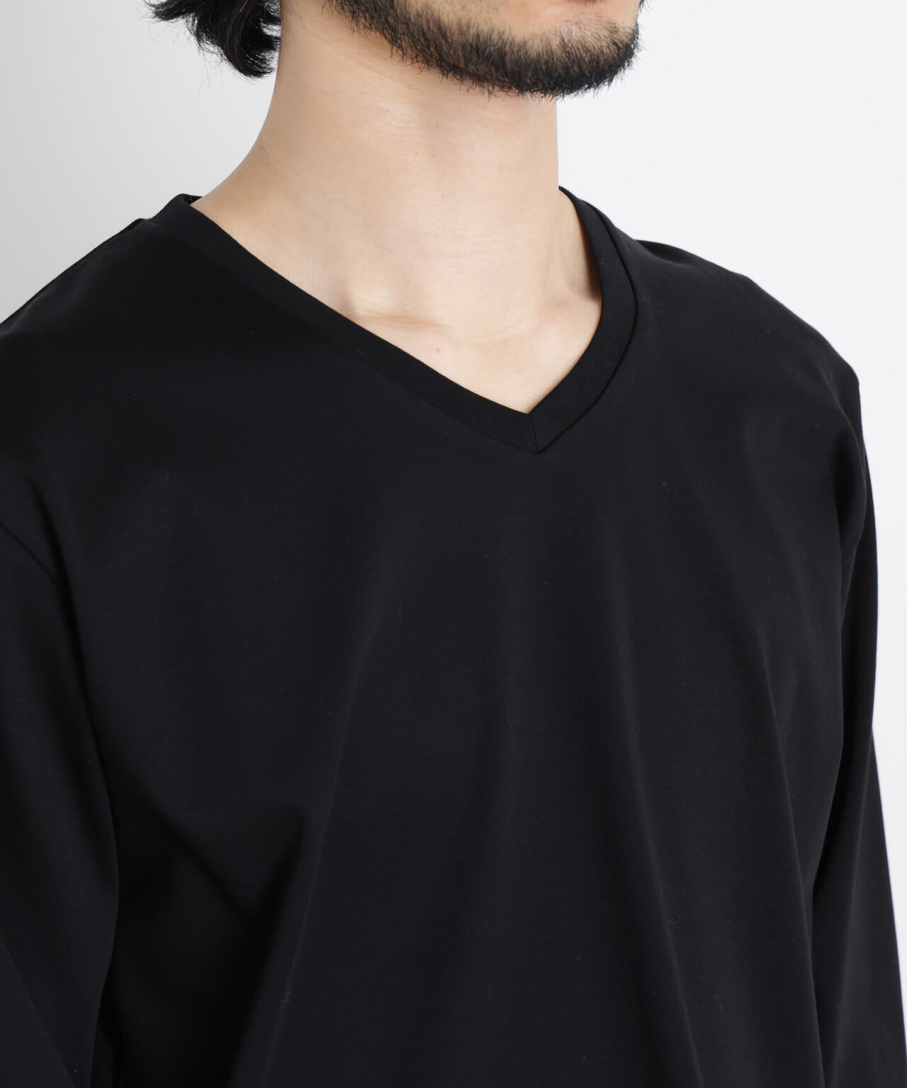 アンチスメルVネックTシャツ 長袖 6726123202