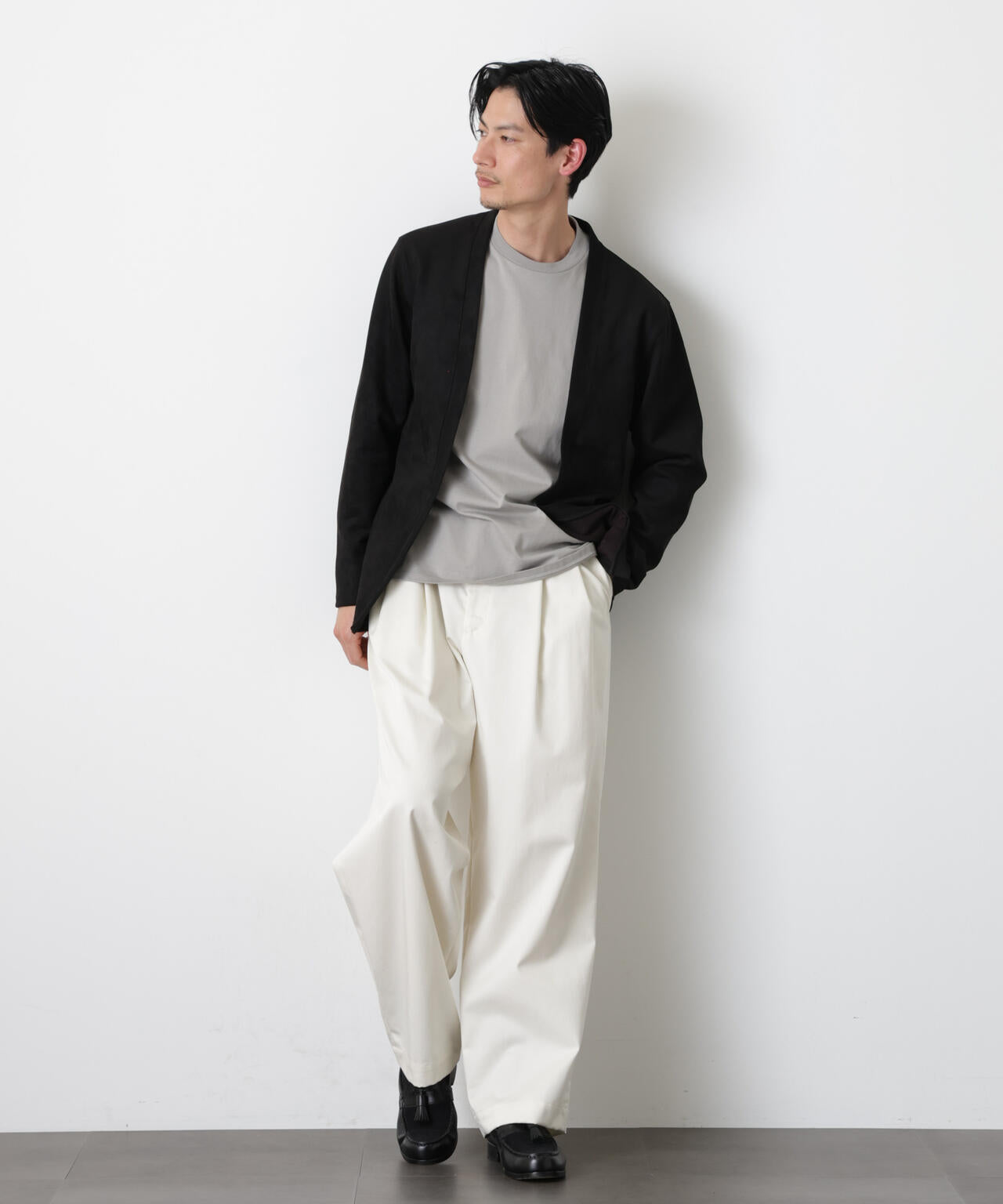 フェイクスエードトッパーカーディガン 6726123204