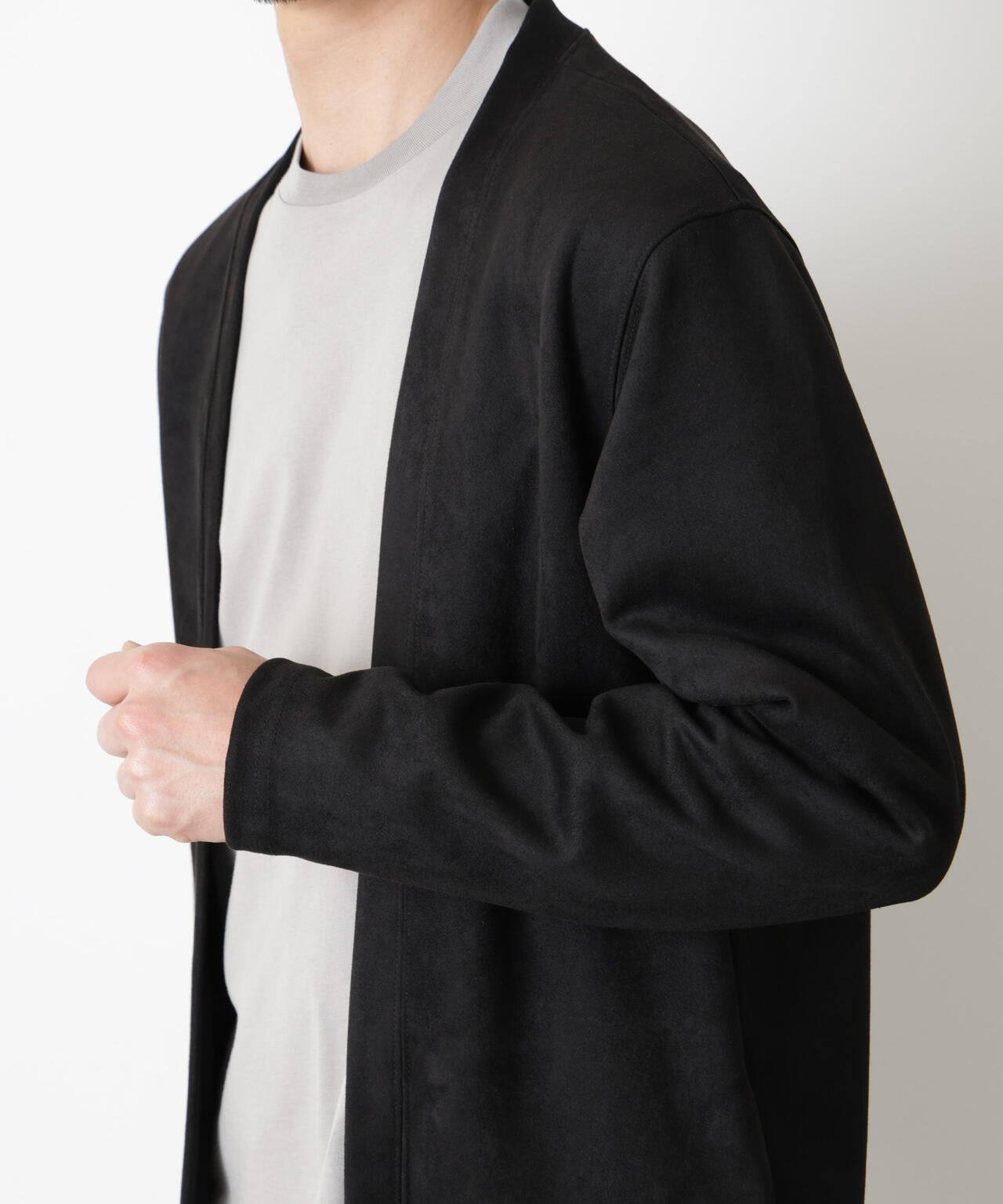 フェイクスエードトッパーカーディガン 6726123204