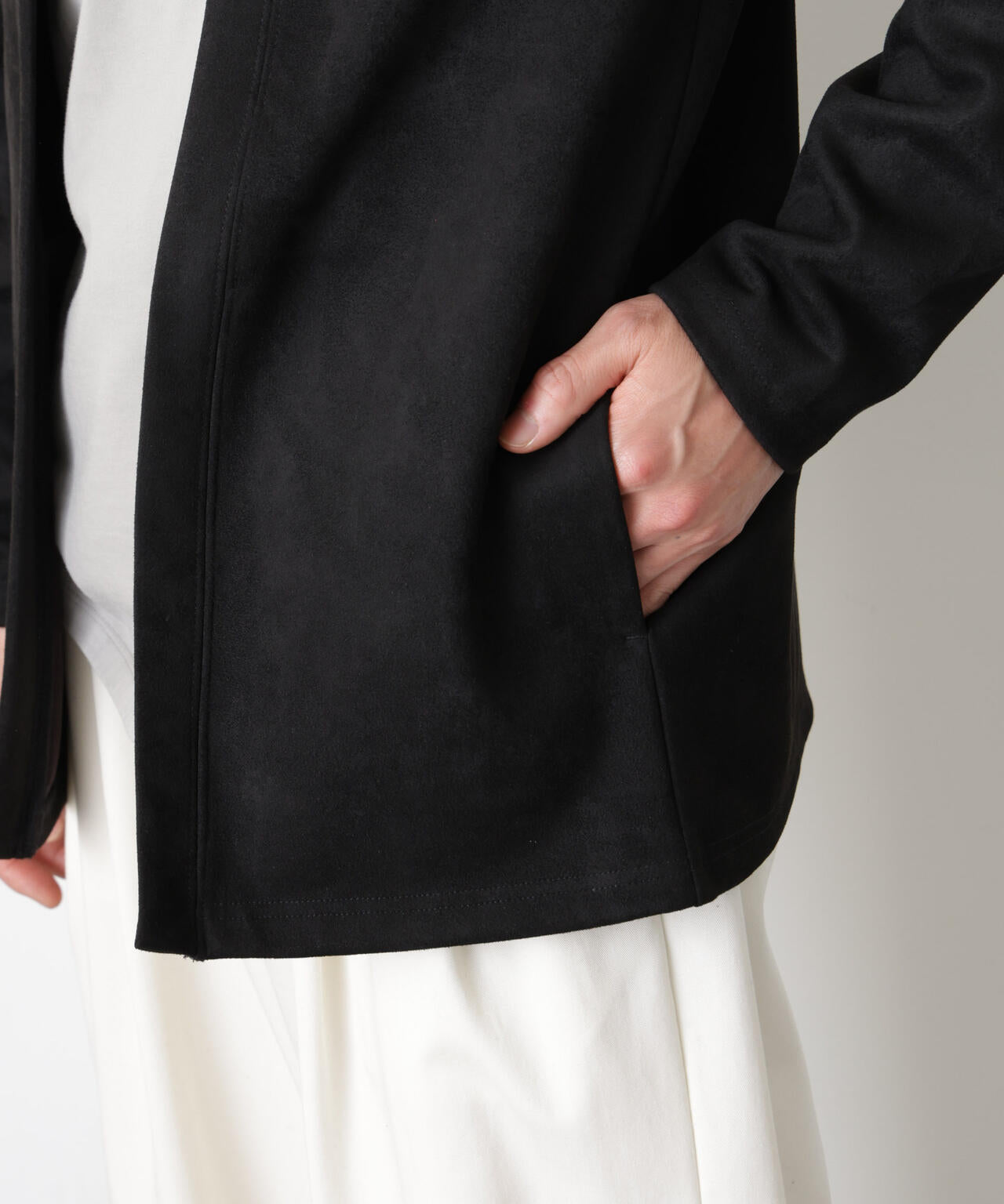 フェイクスエードトッパーカーディガン 6726123204