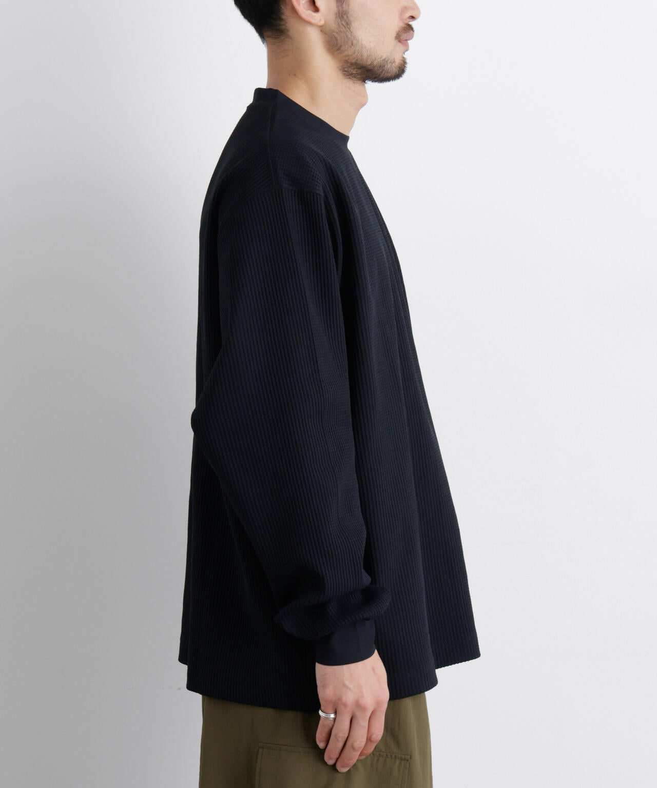 ワッフルプルオーバーTシャツ 長袖 6726123208
