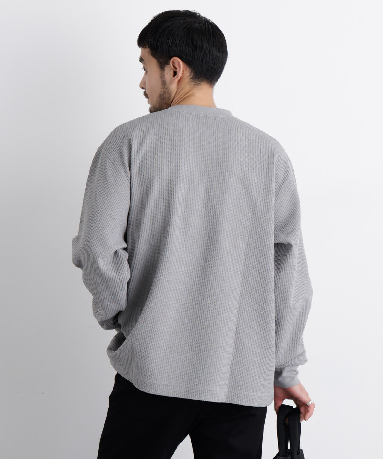 ワッフルプルオーバーTシャツ 長袖 6726123208