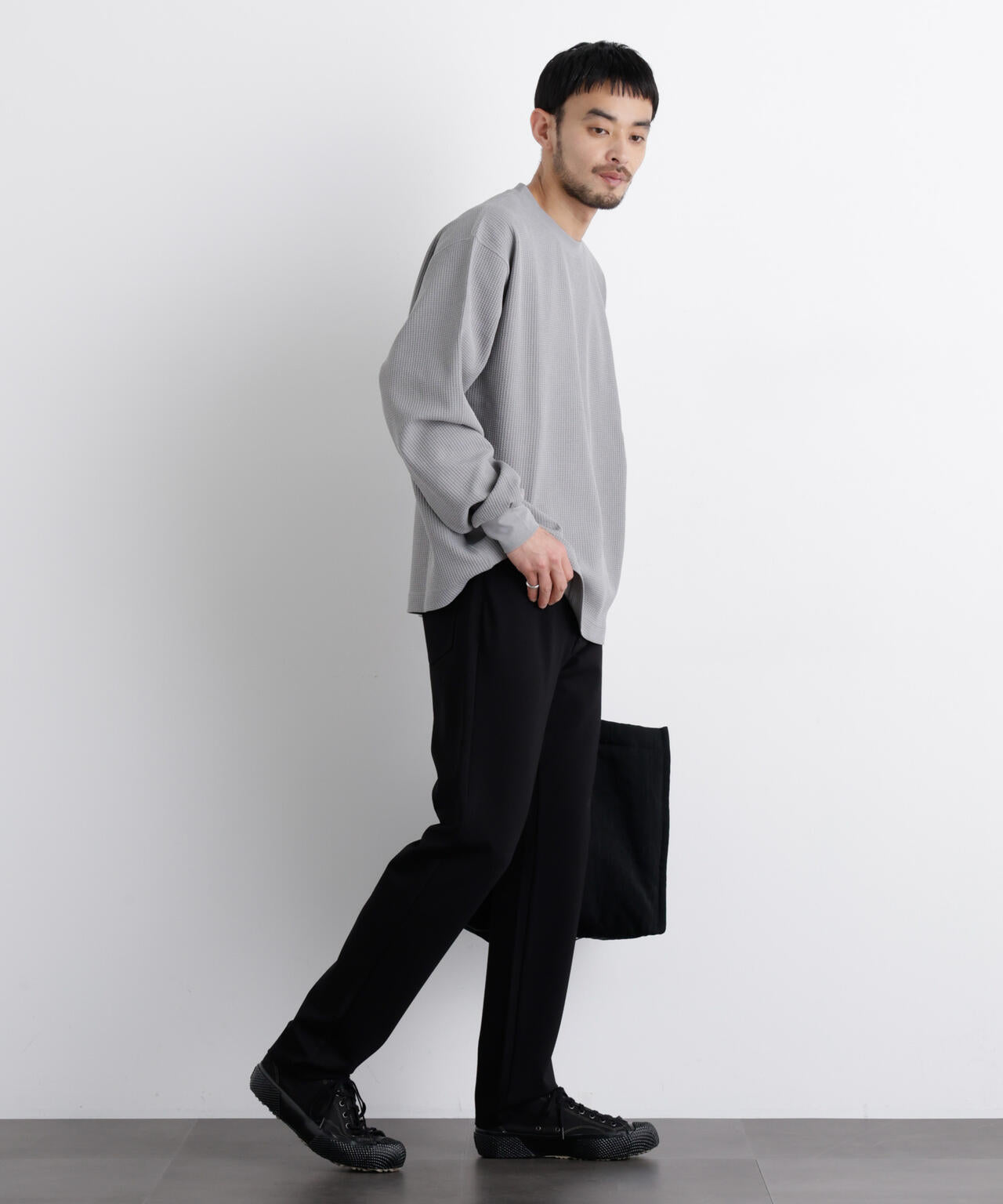 ワッフルプルオーバーTシャツ 長袖 6726123208
