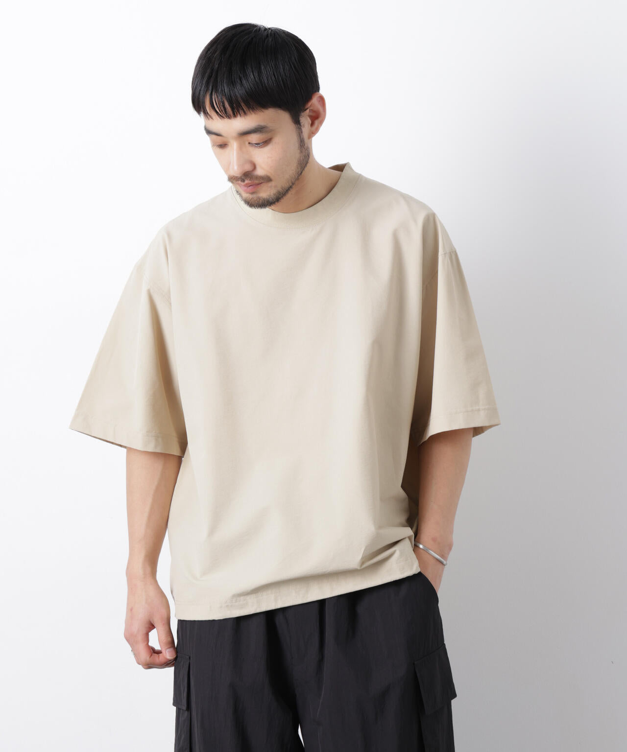 ストレッチワイドプルオーバー Tシャツ半袖（セットアップ可） 6726124208