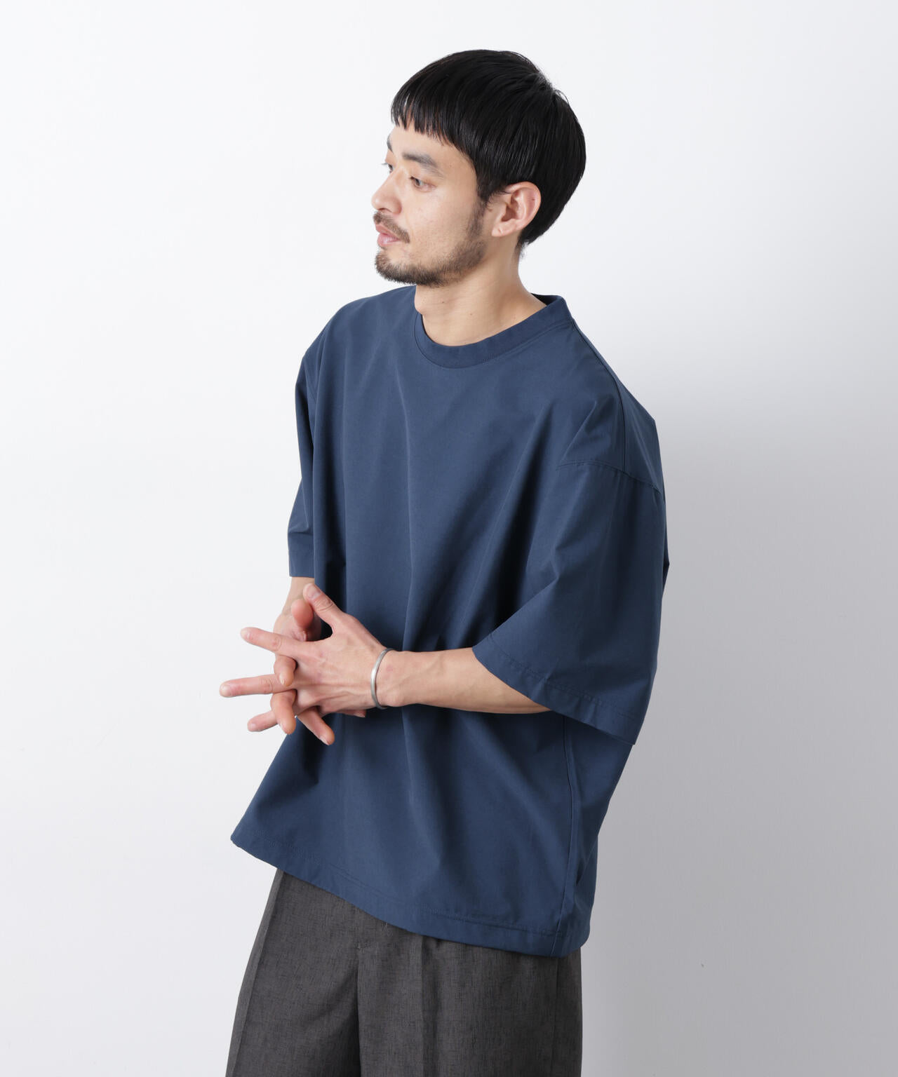 ストレッチワイドプルオーバー Tシャツ半袖（セットアップ可） 6726124208