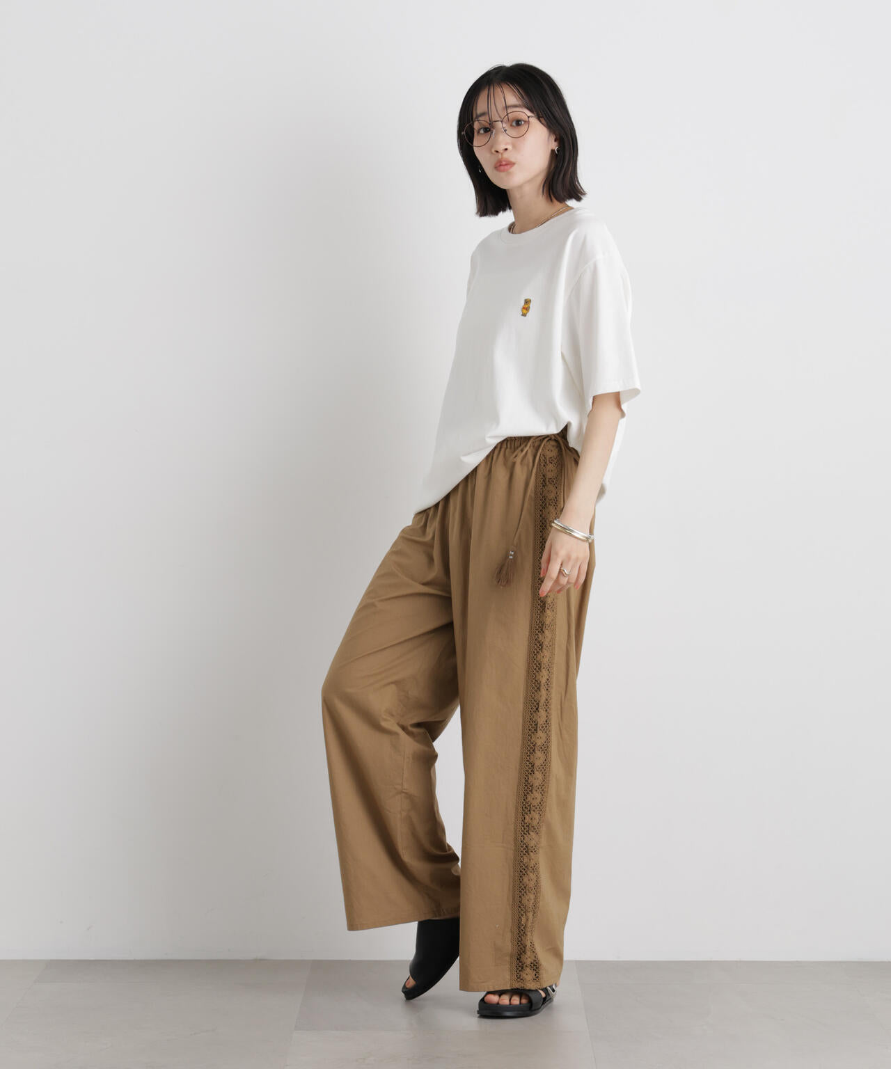 ナノベアTシャツ 半袖(落花生) 6726124210