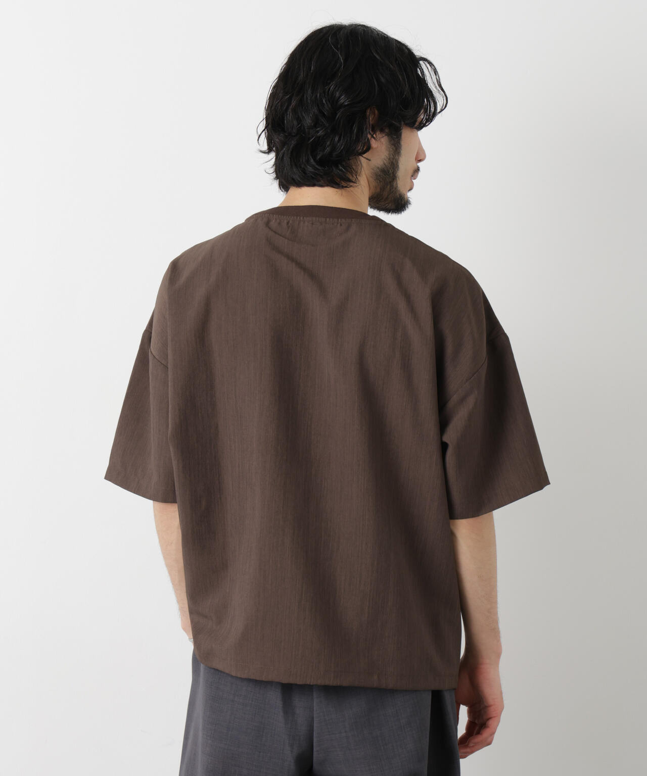 m*y様 ZERO HALLIBURTON 半袖Tシャツ L ブラウン セオアルファ プルオーバーTシャツ 半袖