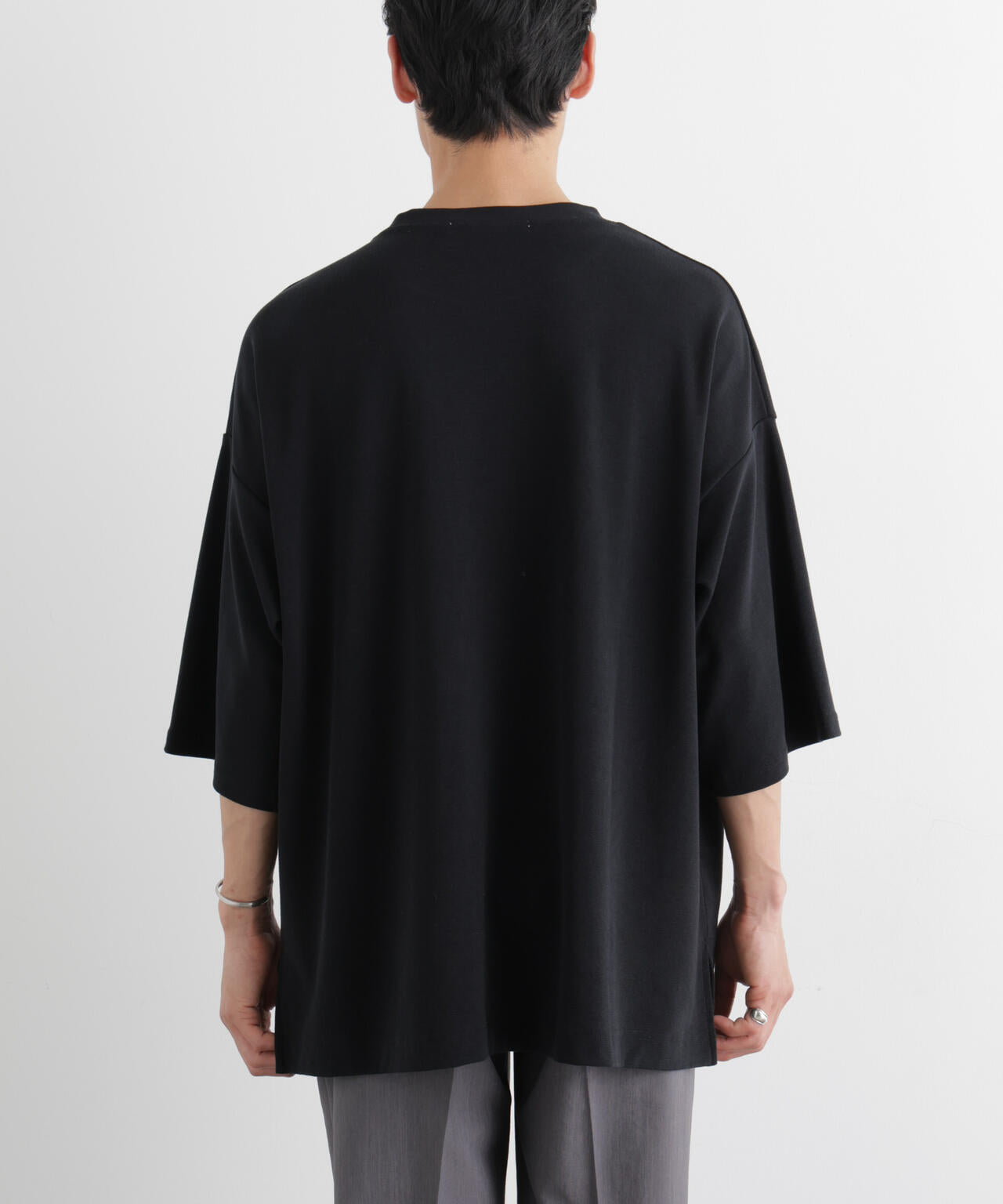 アストラット 半袖プルオーバー ブラック ストレッチフライス BIGTシャツ 半袖