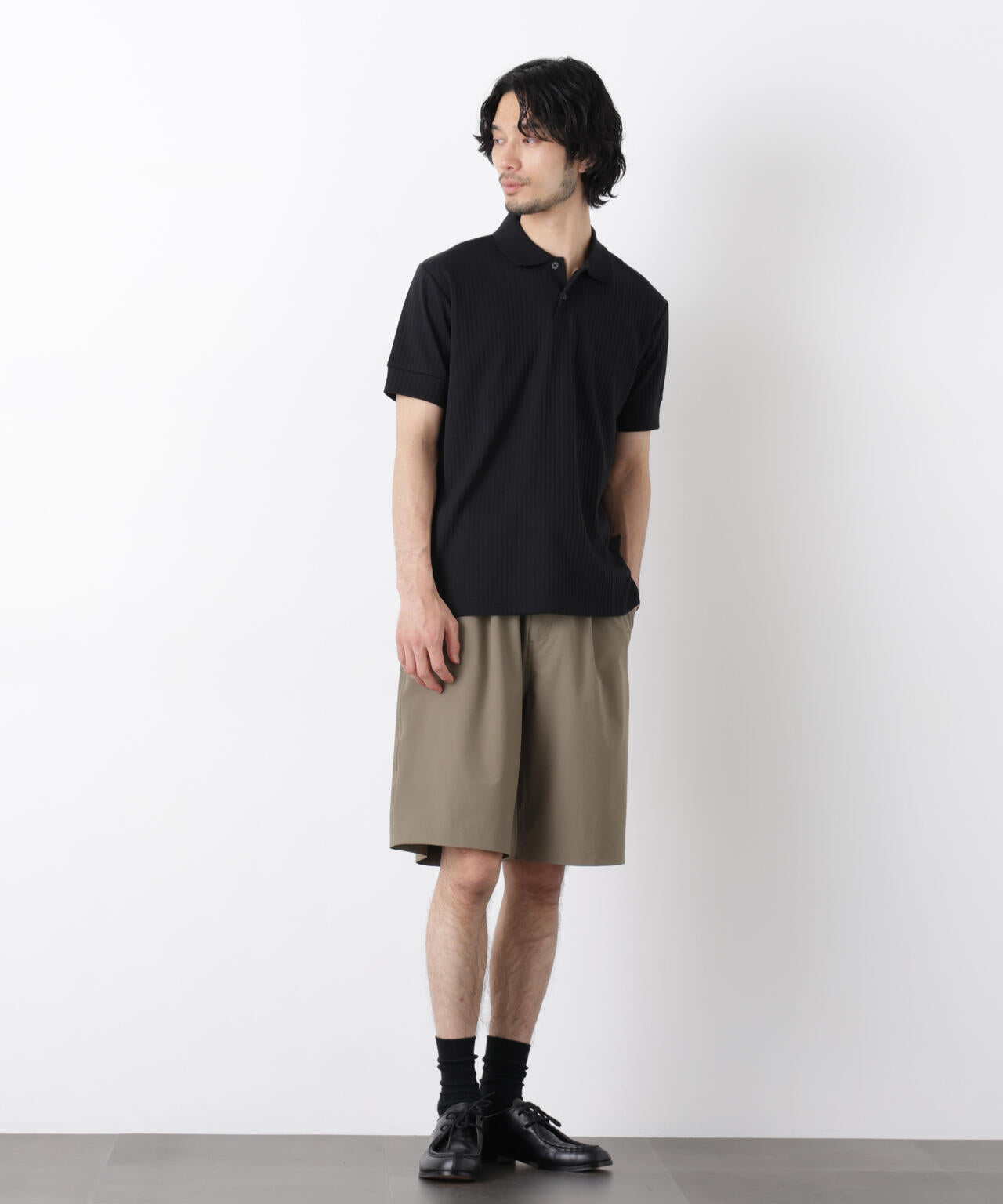 ワイドリブスタンダードポロシャツ 半袖 6726124215