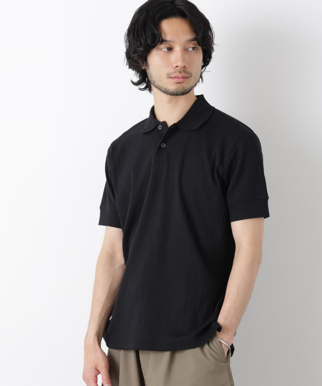 ワイドリブスタンダードポロシャツ 半袖 6726124215