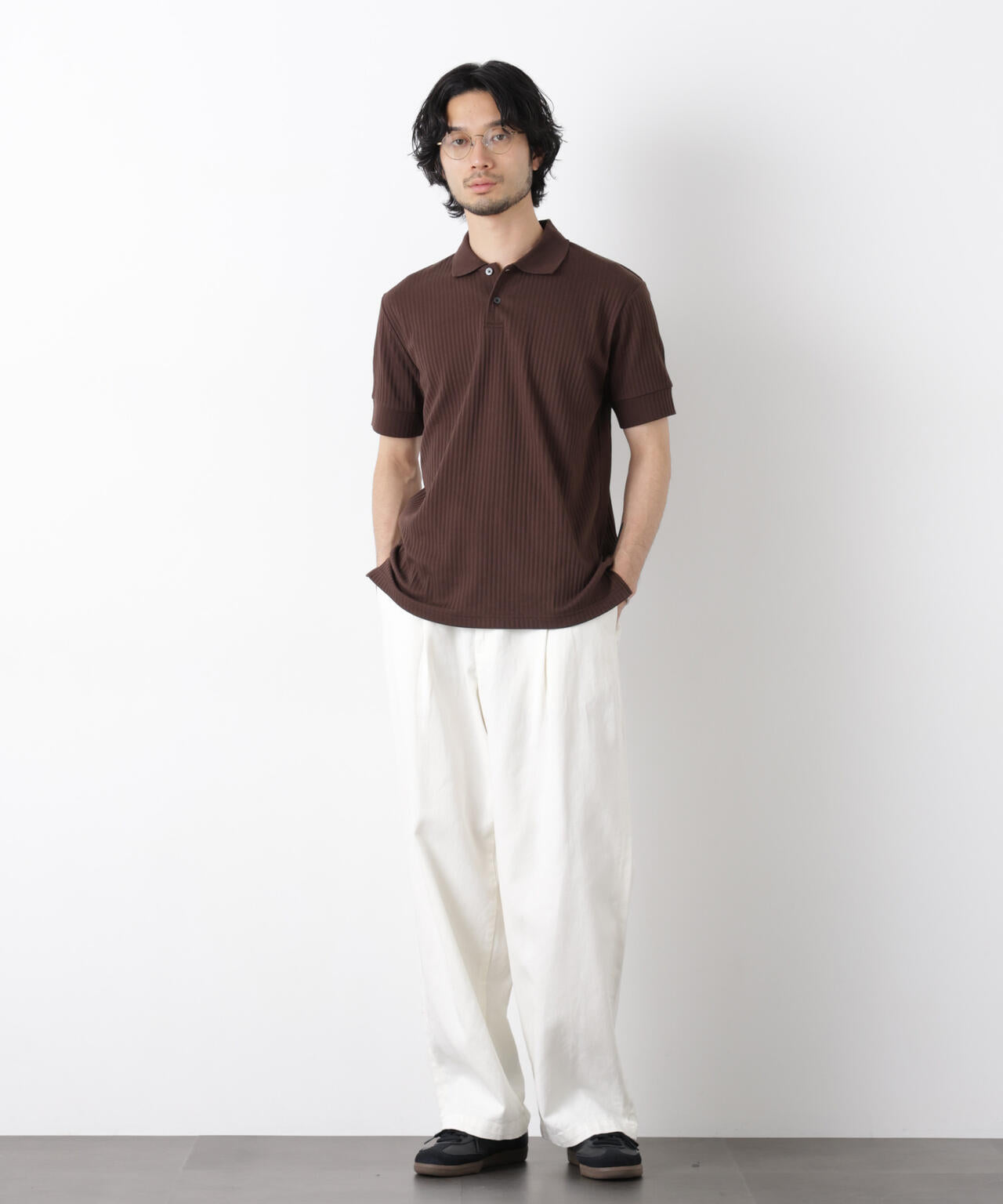 ワイドリブスタンダードポロシャツ 半袖 6726124215