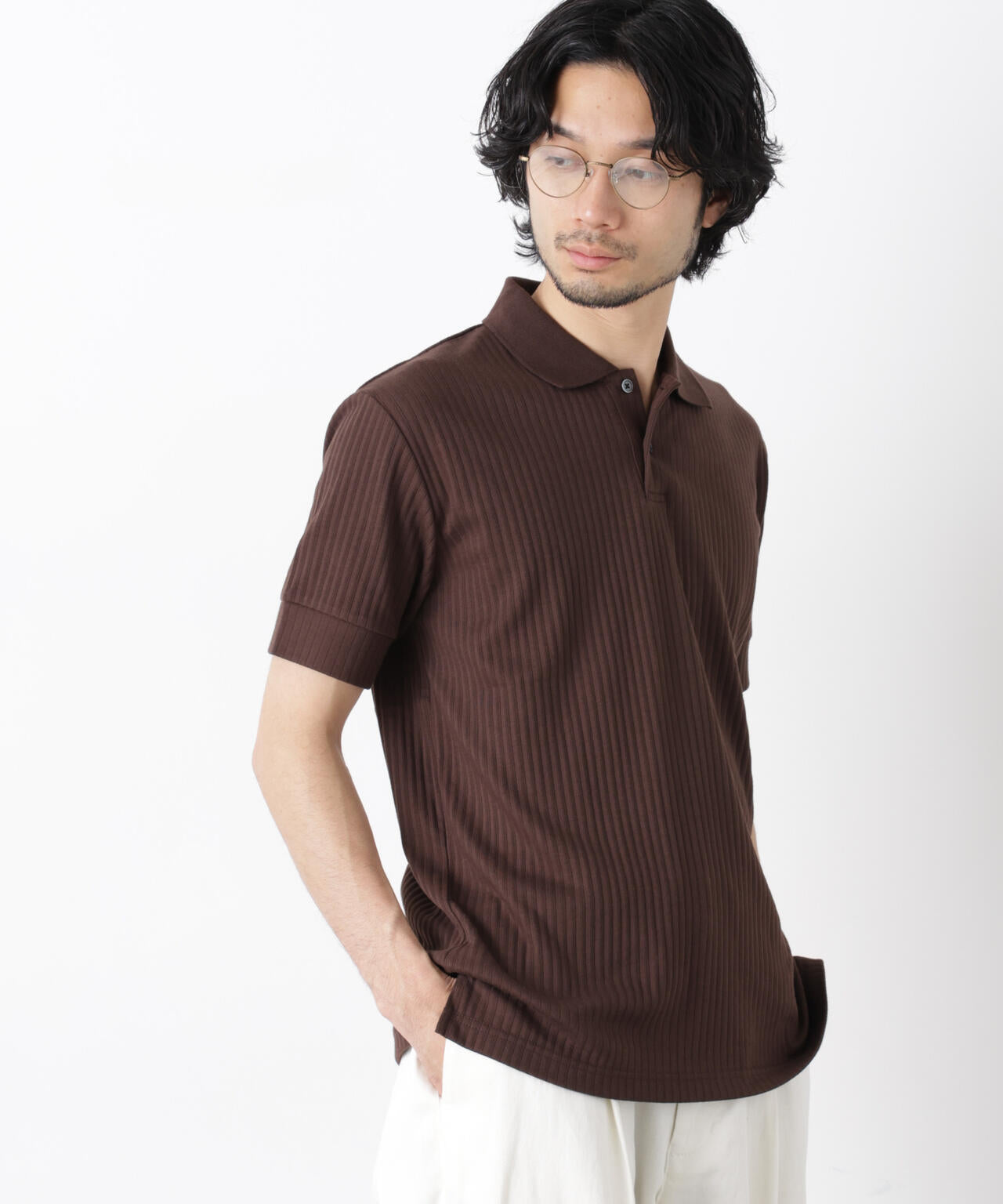 ワイドリブスタンダードポロシャツ 半袖 6726124215