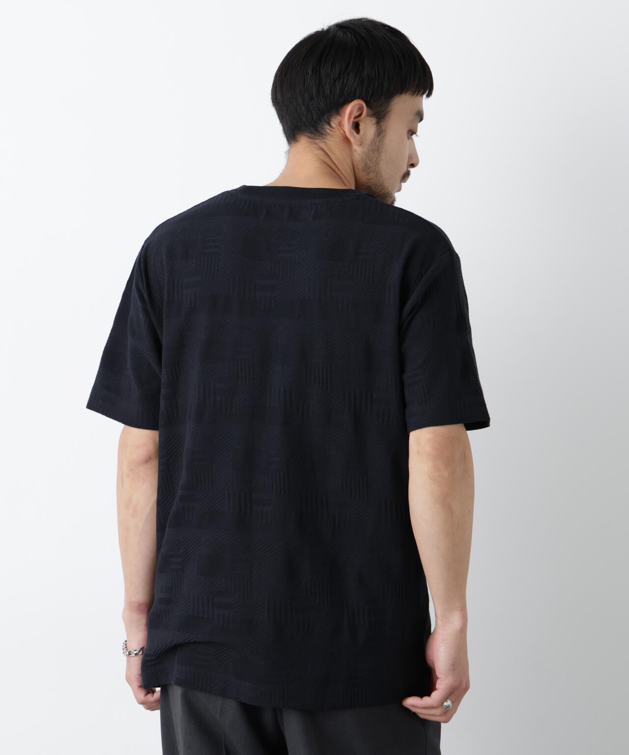 リンクスジャガードTシャツ 半袖