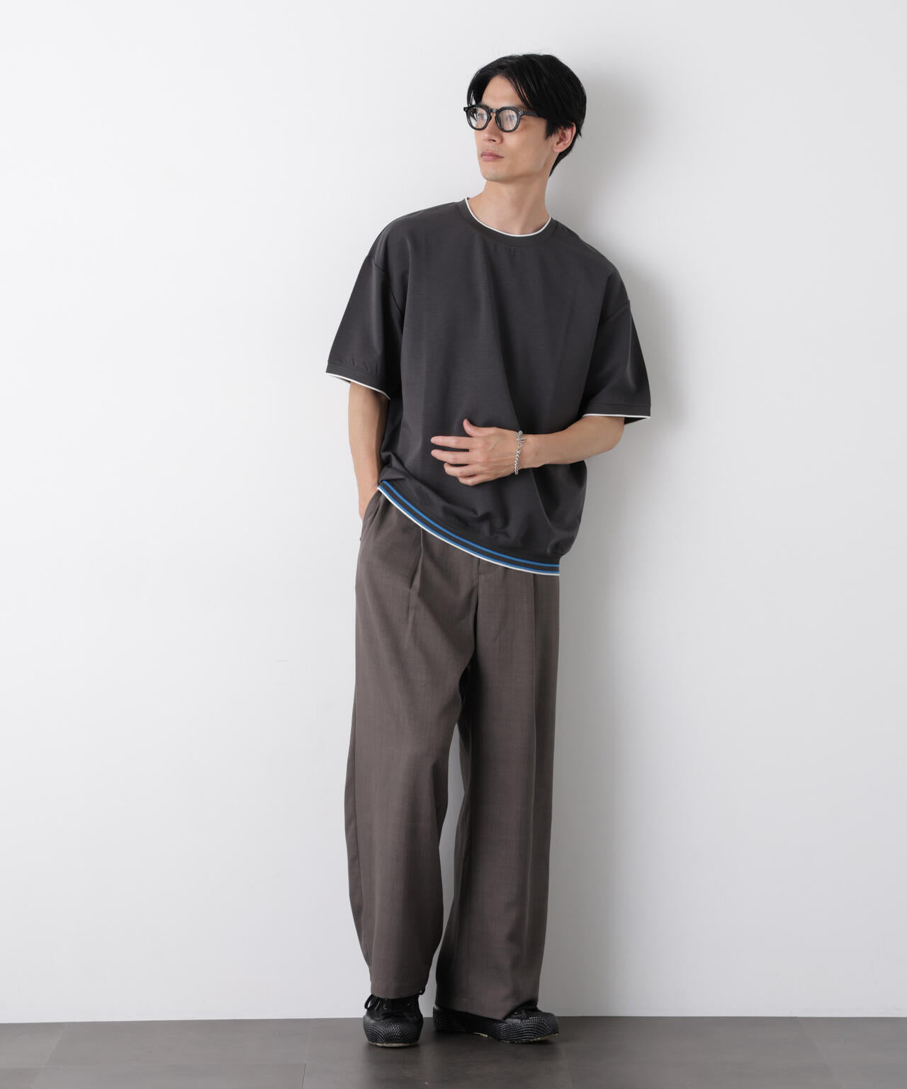 リブスムースTシャツ 半袖 6726124246