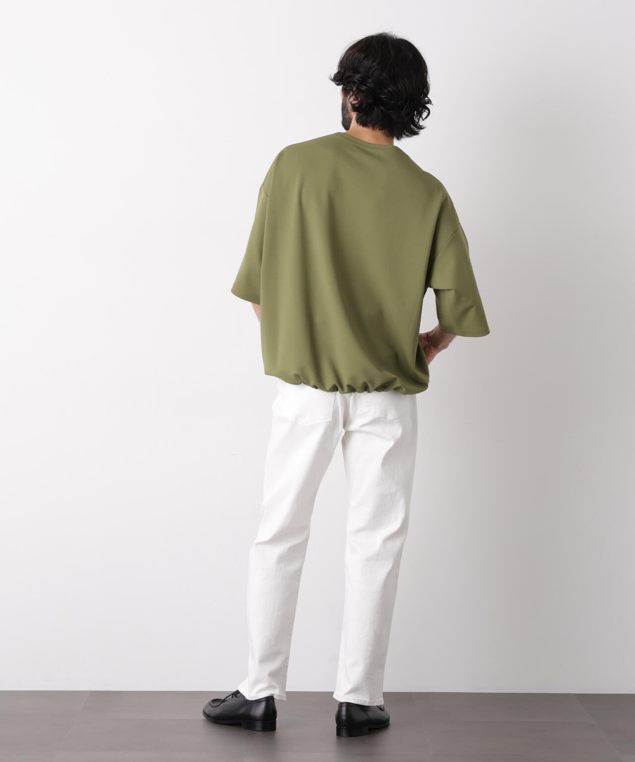 【Lサイズ 注文書有】藤井風 着用  LOOSE MESH カーキ オーバーサイズ ブークレビッグTシャツ 半袖