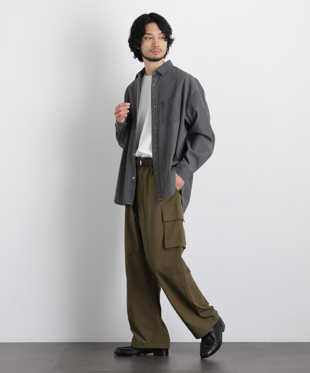 ¥72,600RUSSELUNO/5】中綿ナイロンセットアップ半袖ジョガーパンツ ナイロンリラックスカーゴパンツ