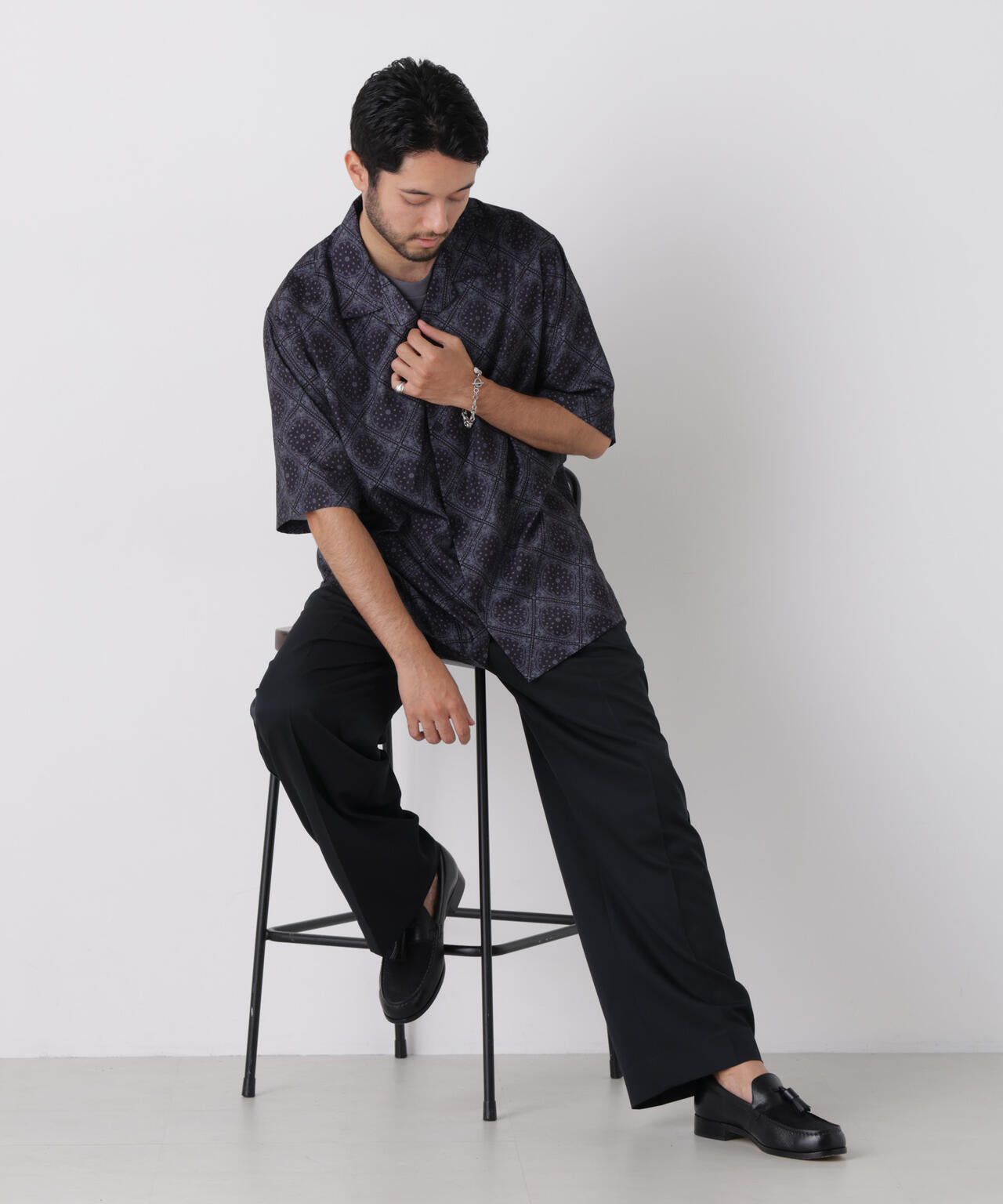 COOLFIBER(R)ドレープツイルパイピングイージーパンツ 6726127219