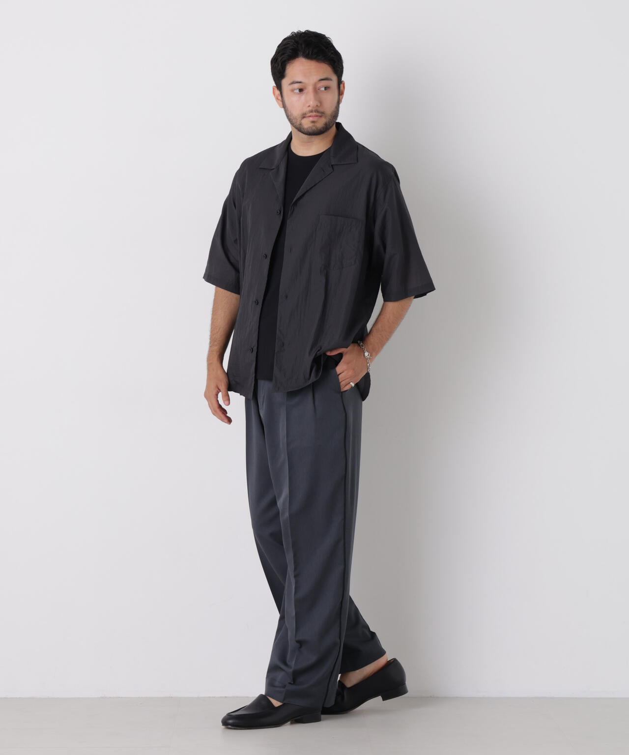 COOLFIBER(R)ドレープツイルパイピングイージーパンツ 6726127219