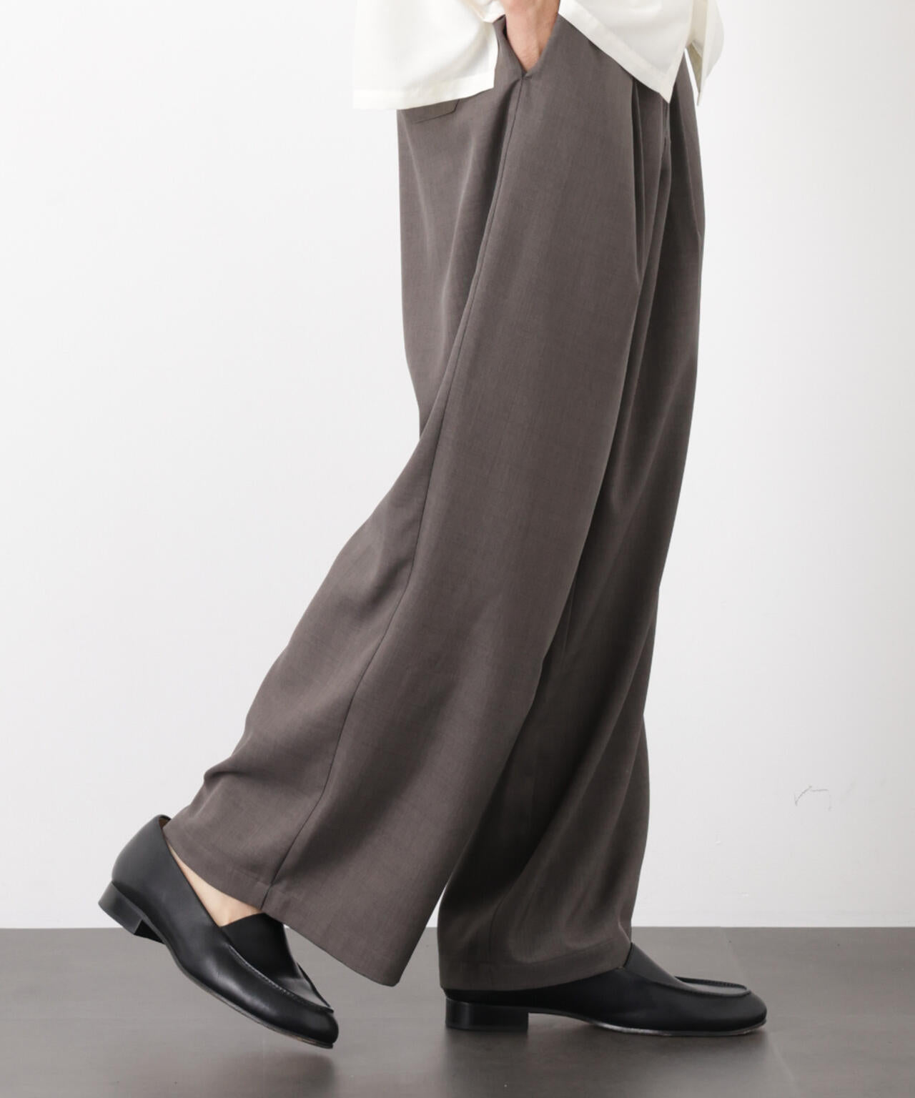 ポリエステルウィーブ ワイドパンツ 6726127224