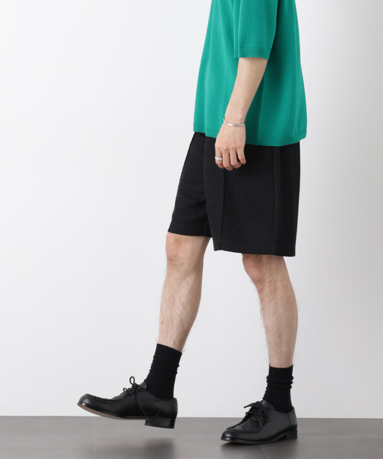 ジャガードニットソーショートパンツ（セットアップ可）