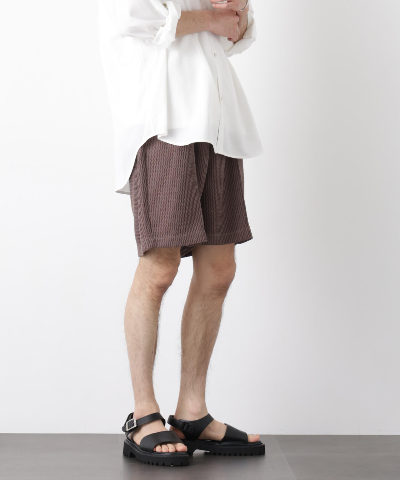 ジャガードニットソーショートパンツ（セットアップ可） 6726128204