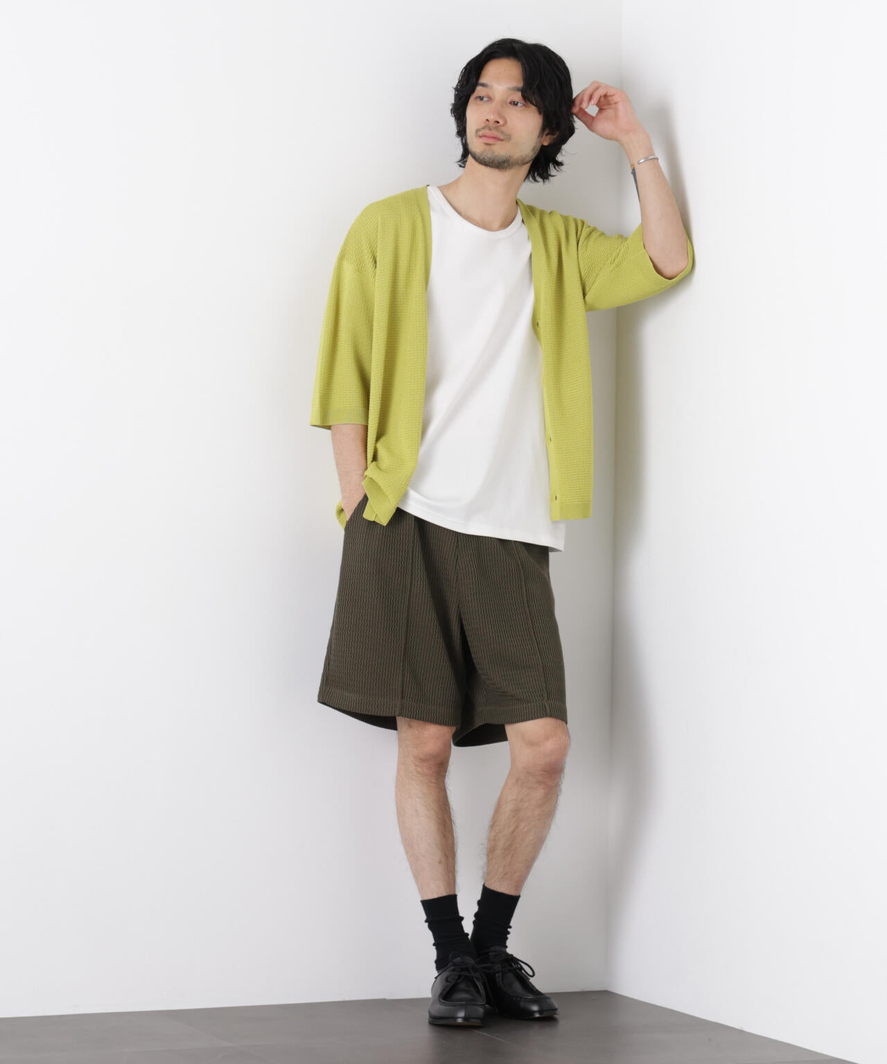 ジャガードニットソーショートパンツ（セットアップ可） 6726128204