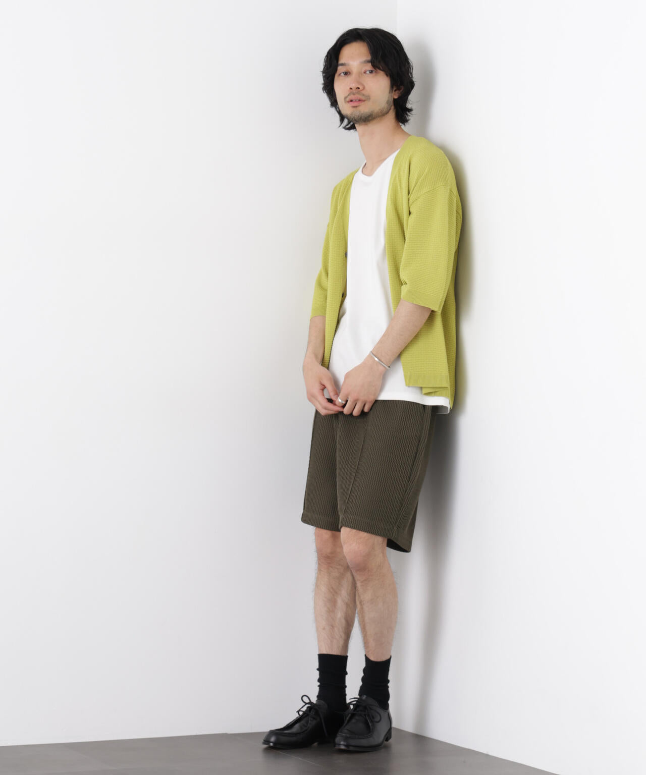 ジャガードニットソーショートパンツ（セットアップ可） 6726128204