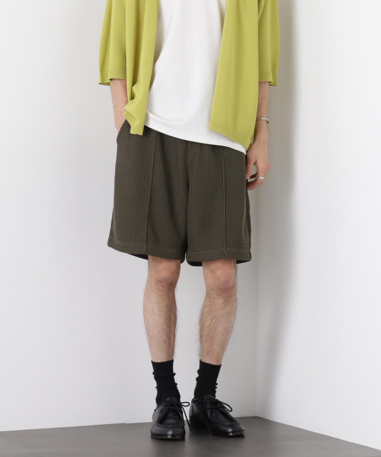 ジャガードニットソーショートパンツ（セットアップ可） 6726128204