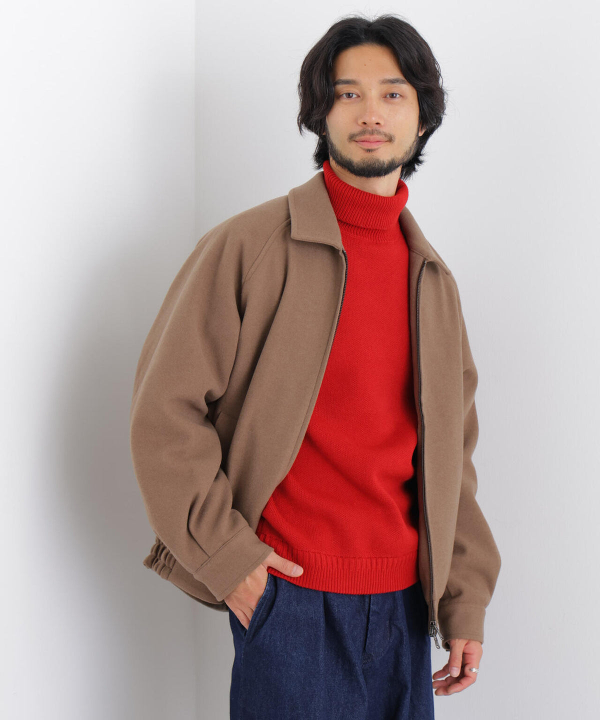 181cm　B:75 W:73 H:90 着用サイズ：L