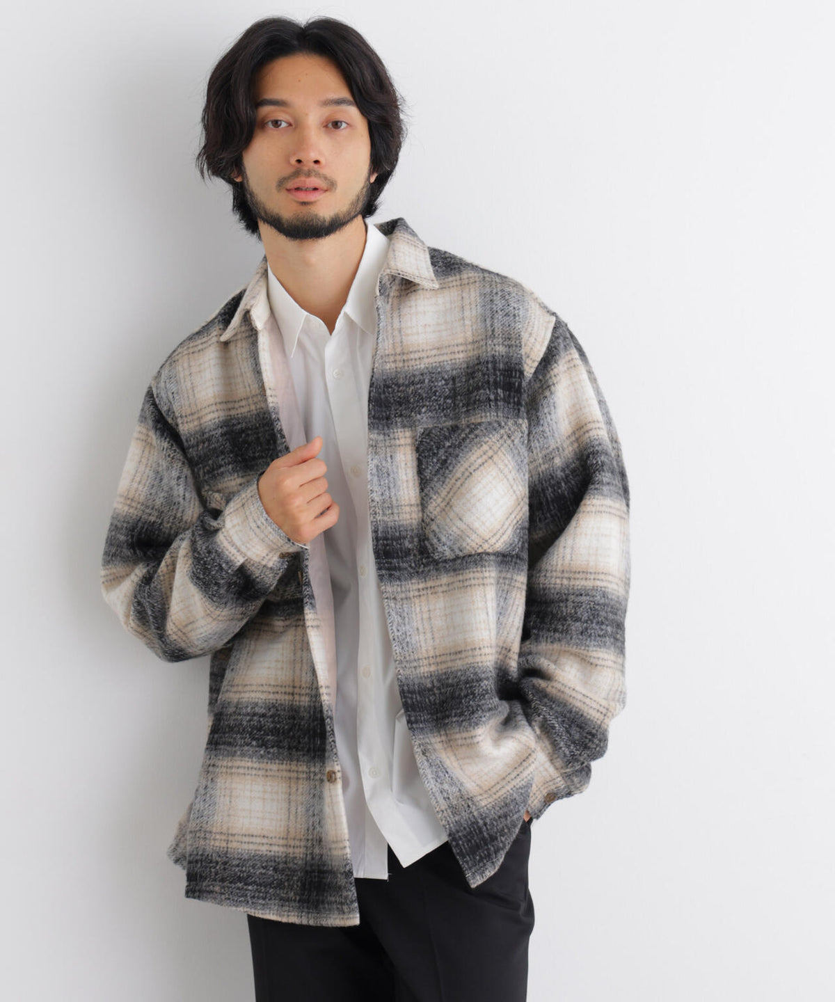 181cm　B:75 W:73 H:90 着用サイズ：L