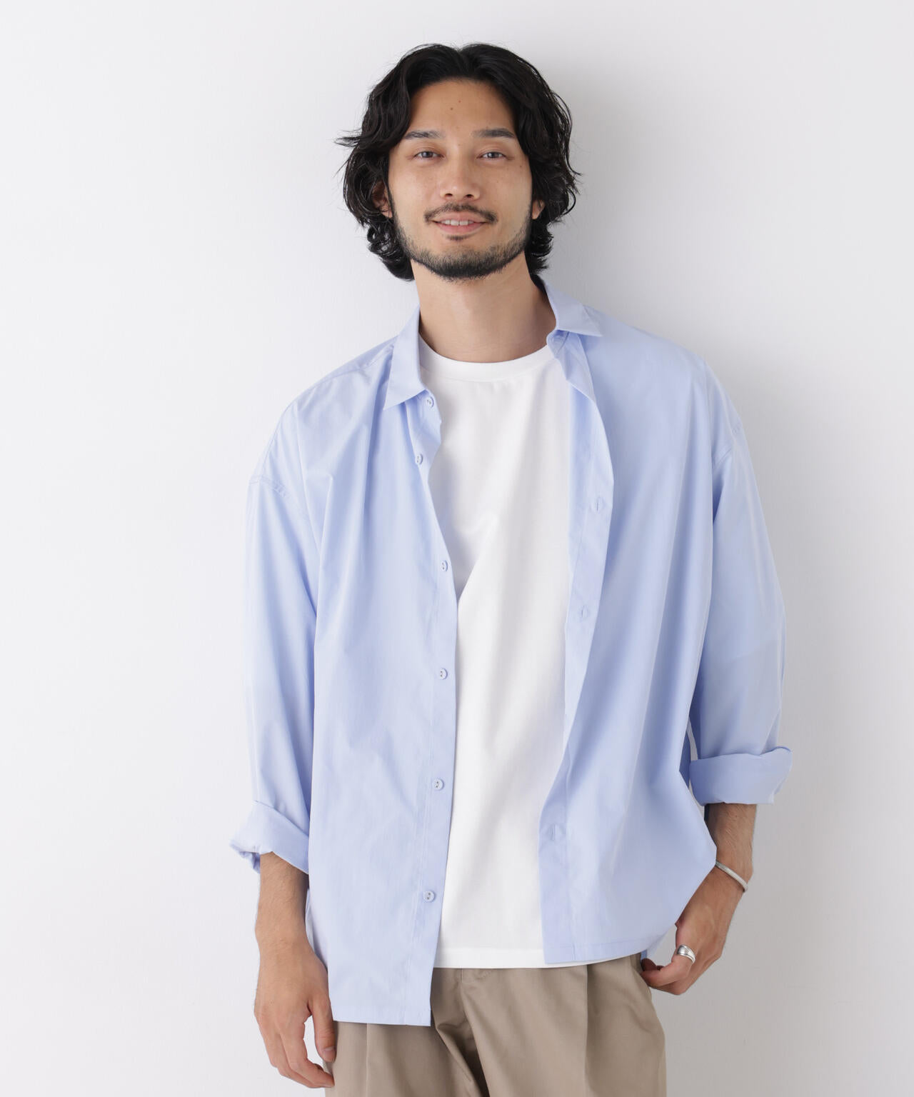 CAVE(R)ビッグドレープスクウェアシャツ 長袖 6726220205