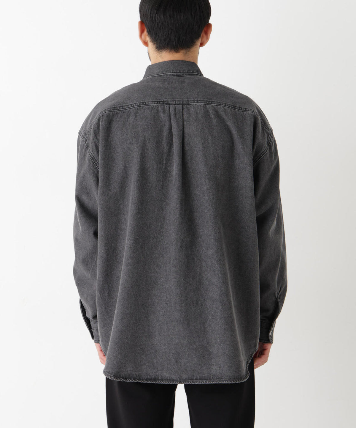 8.5oz ドレープデニムシャツ 長袖 6726220208