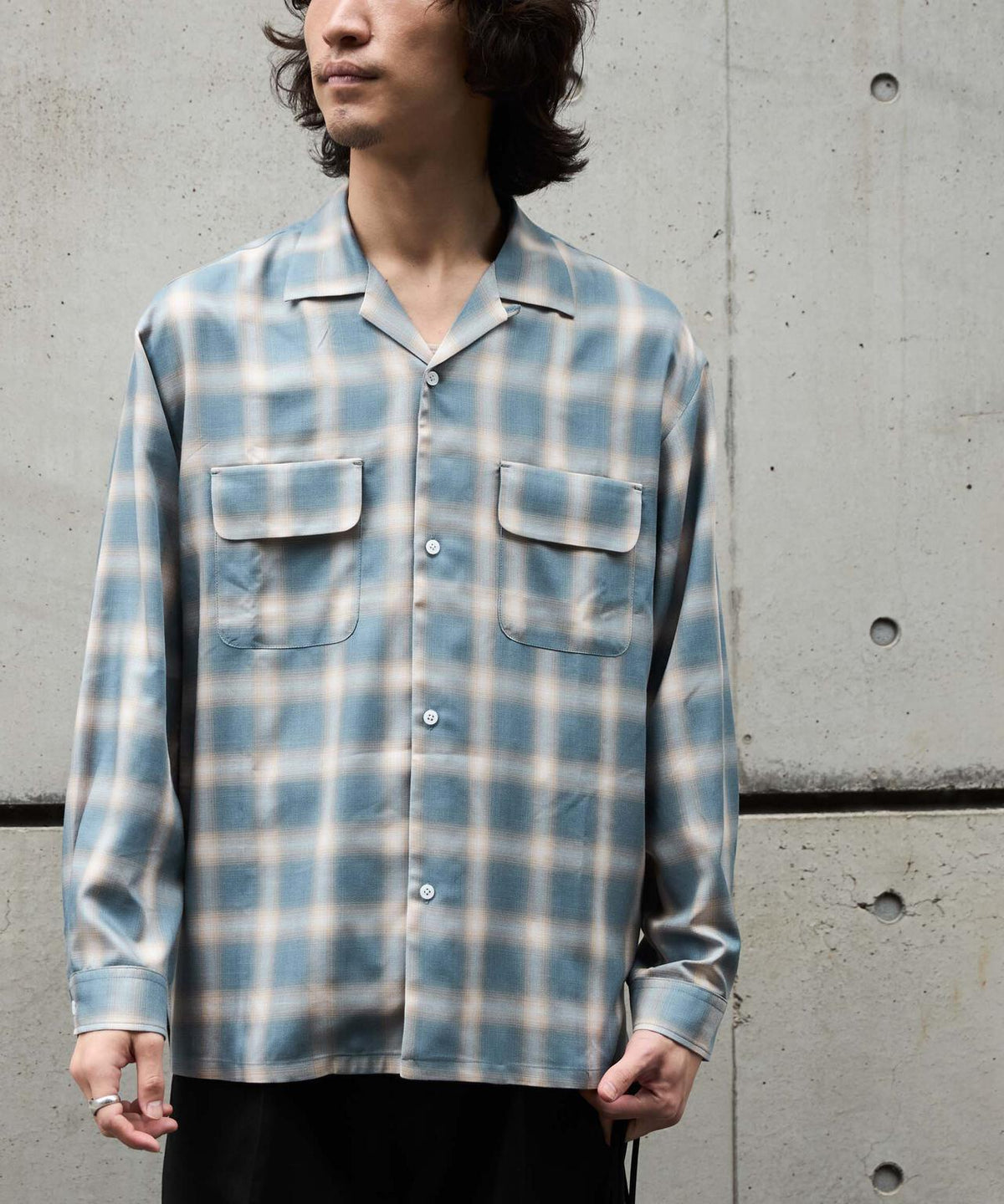 WEB限定/TRドレープオンブレーシャツ 長袖 6726220213