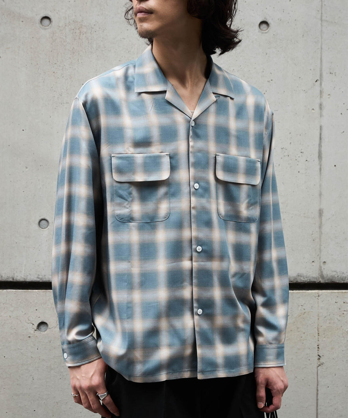 WEB限定/TRドレープオンブレーシャツ 長袖 6726220213