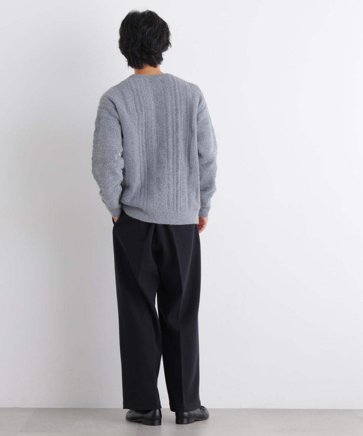 立体ジャガードニット 長袖 6726222220