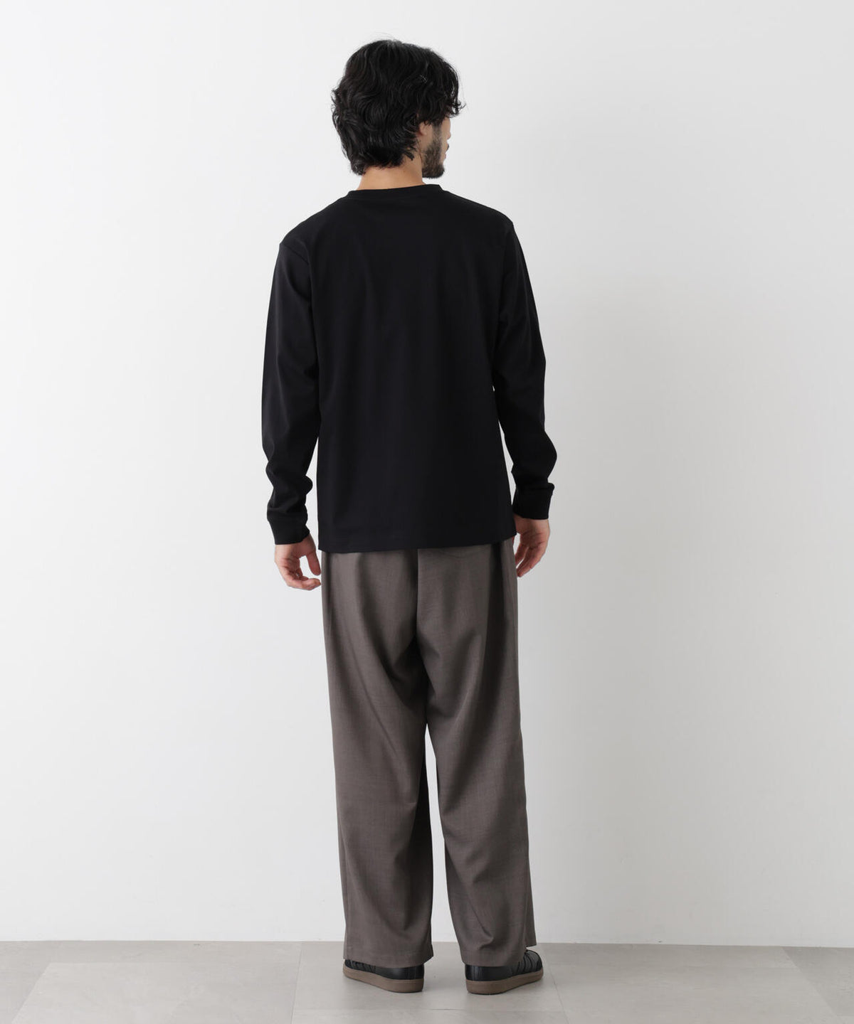 アンチスメルクルーネックTシャツ 長袖 6726223205