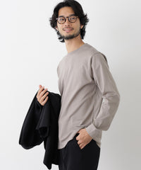 アンチスメルクルーネックTシャツ 長袖