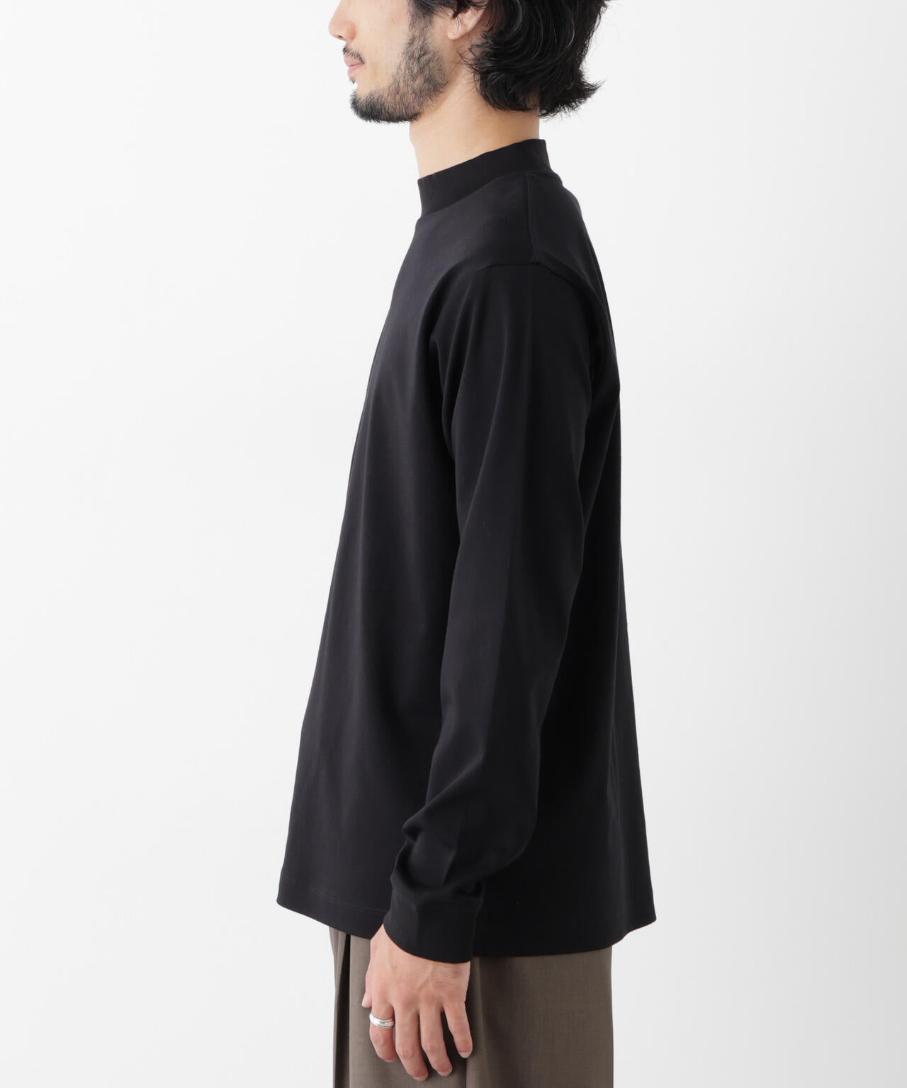 アンチスメルモックネックTシャツ 長袖