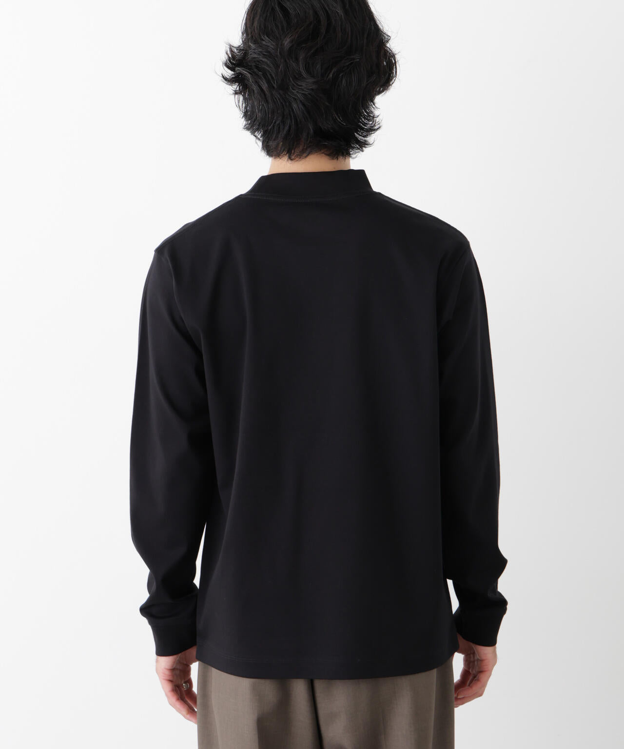 アンチスメルモックネックTシャツ 長袖