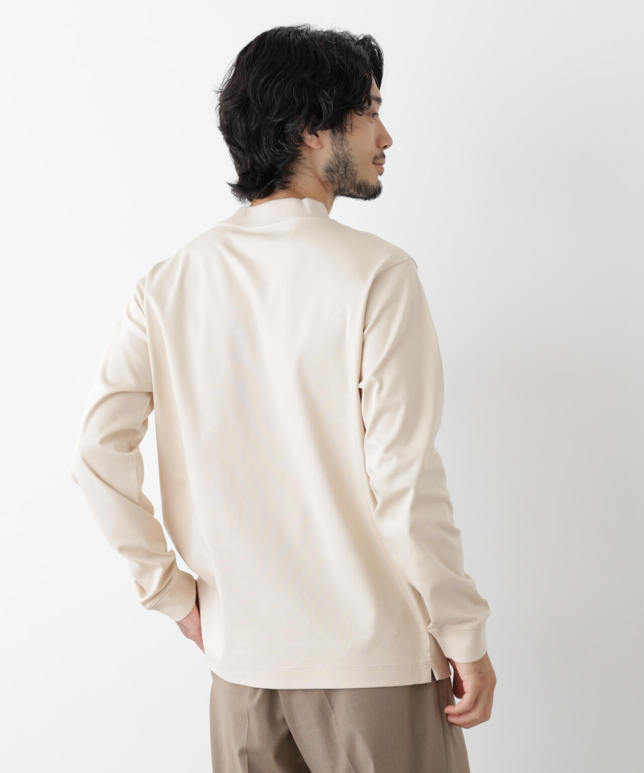 アンチスメルモックネックTシャツ 長袖