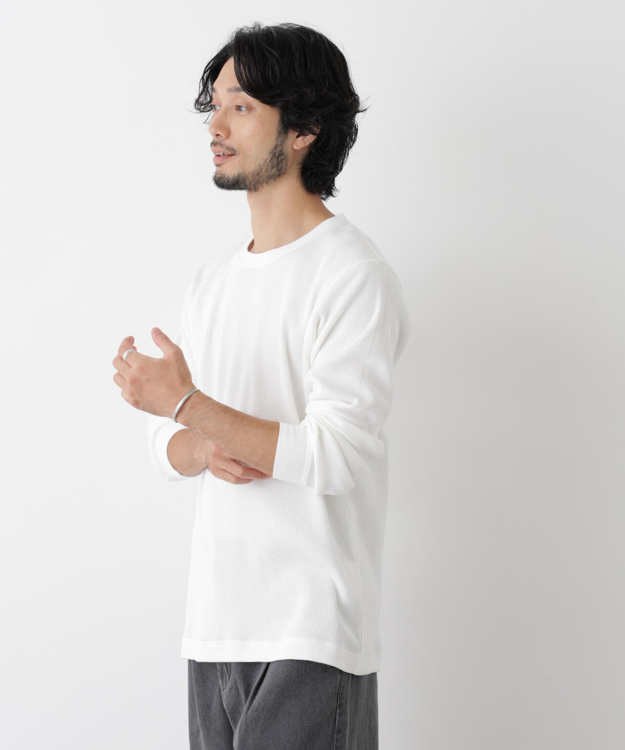 アンチスメルワッフル Tシャツ 長袖 6726223207