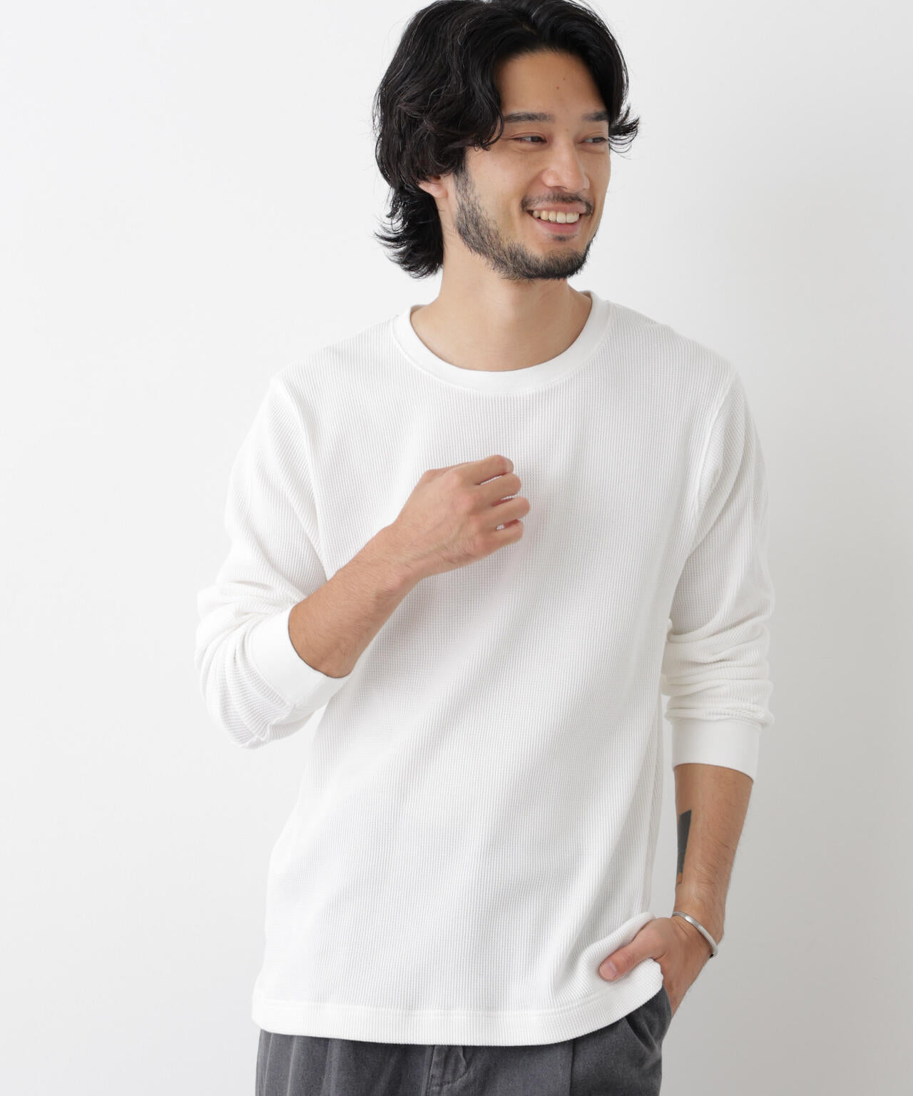 アンチスメルワッフル Tシャツ 長袖 6726223207