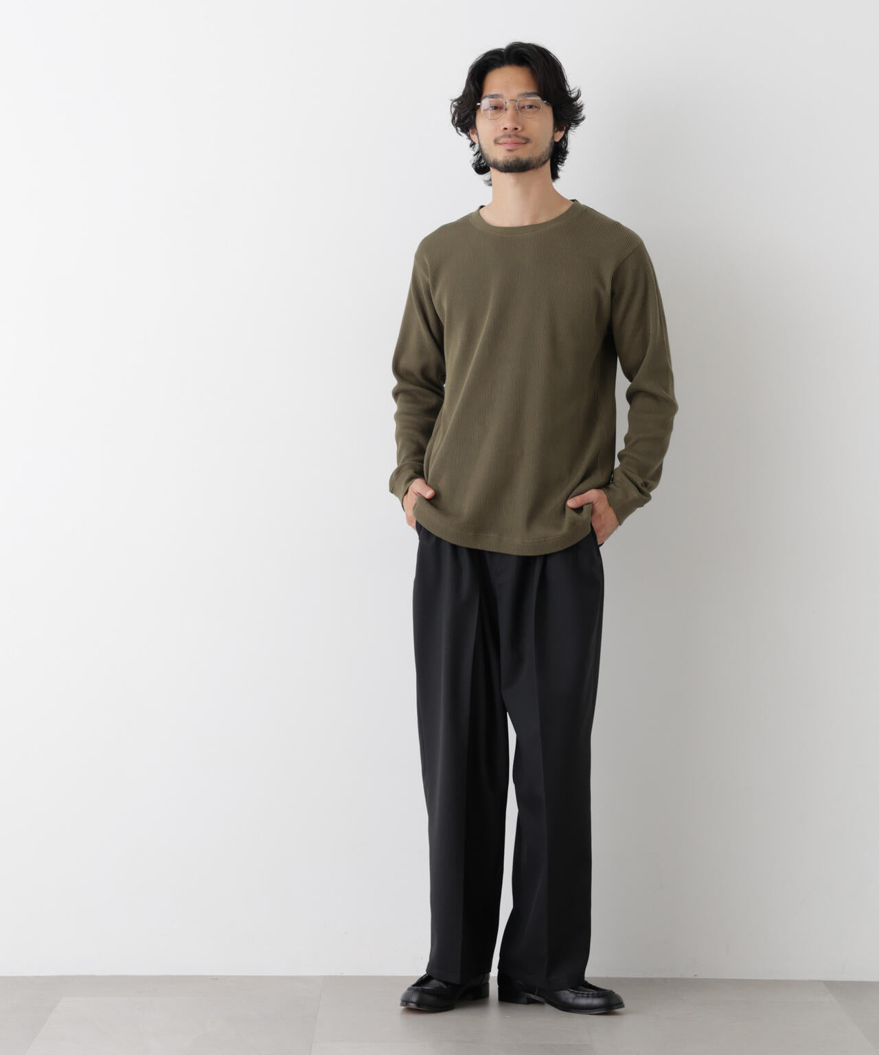 アンチスメルワッフル Tシャツ 長袖 6726223207