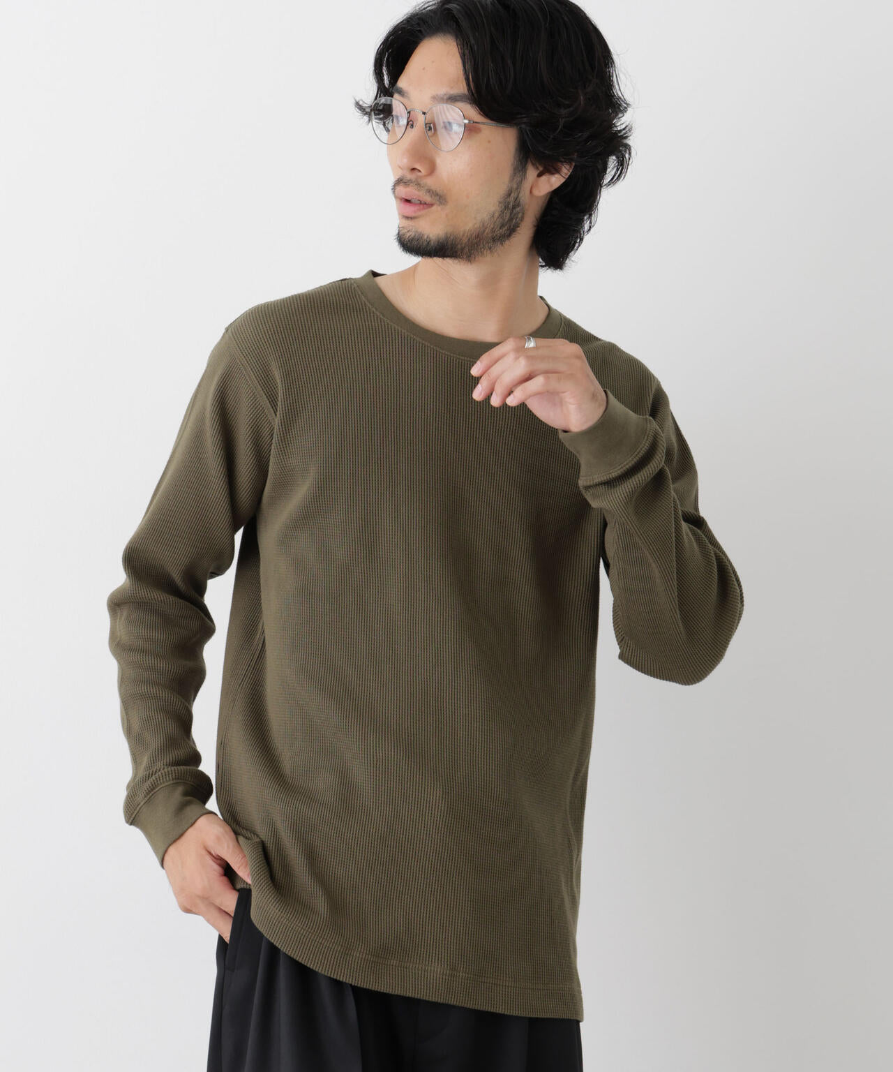 アンチスメルワッフル Tシャツ 長袖 6726223207